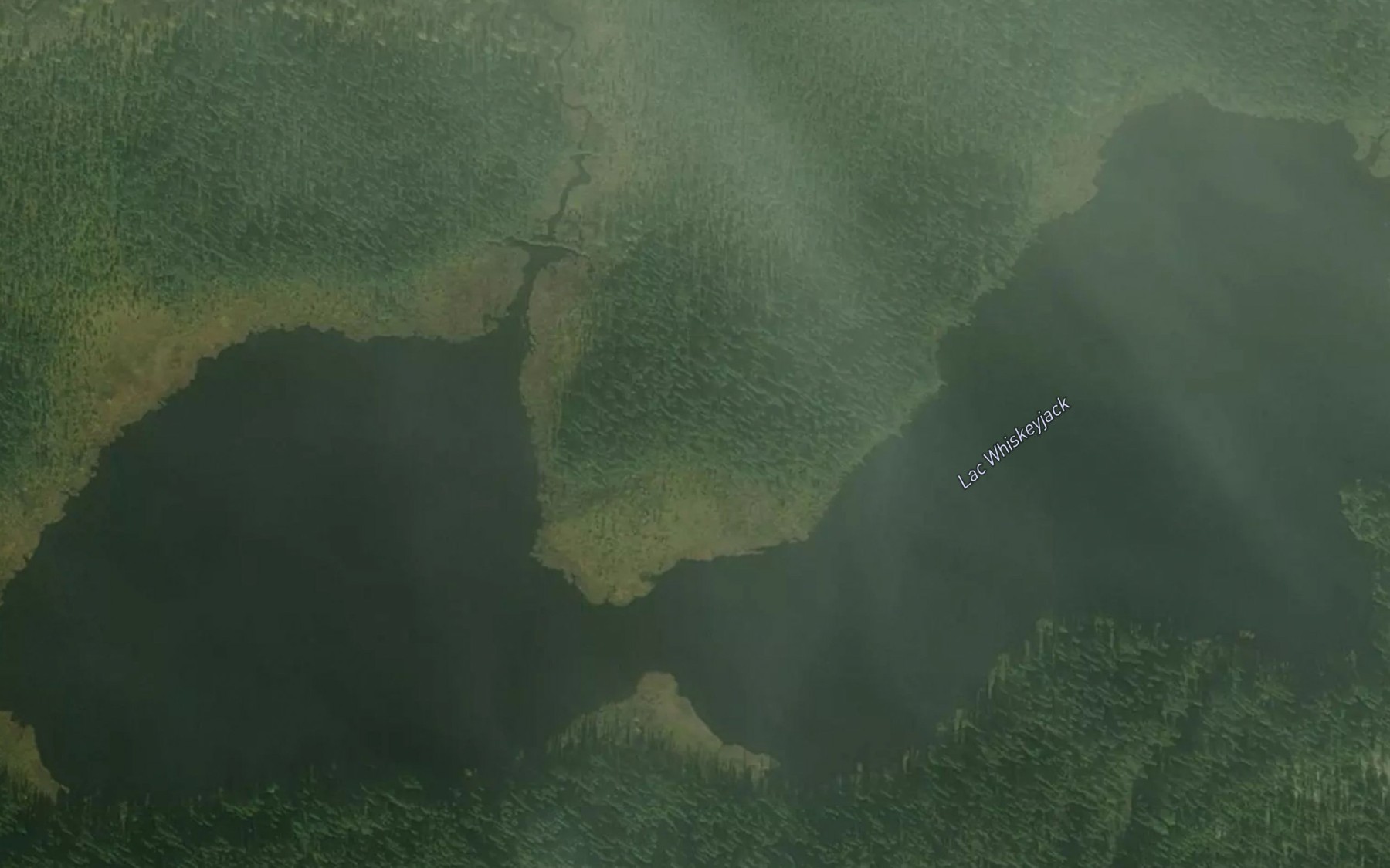 Satellite map of the Lac Whiskeyjack