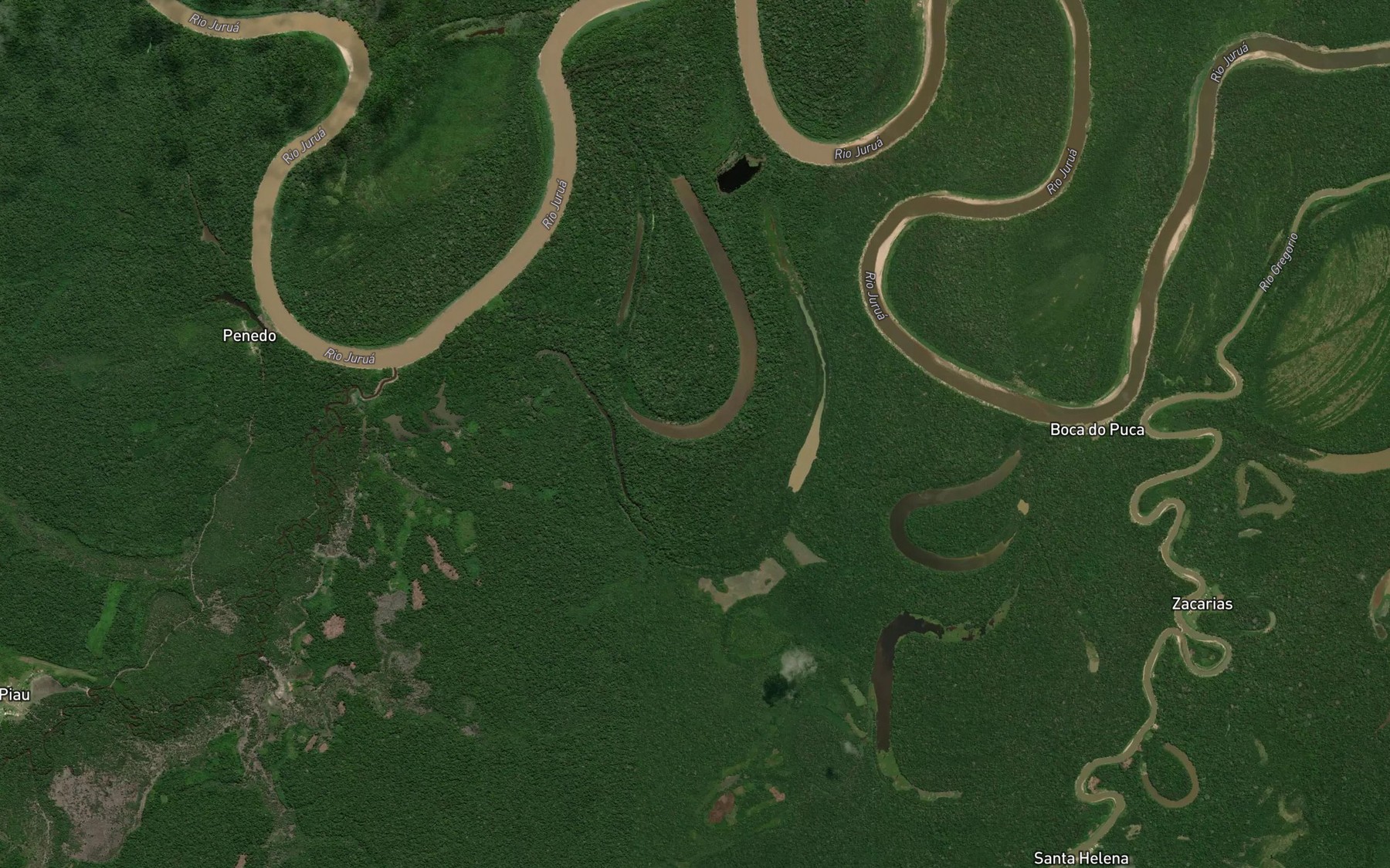 Satellite map of the Lago Preto