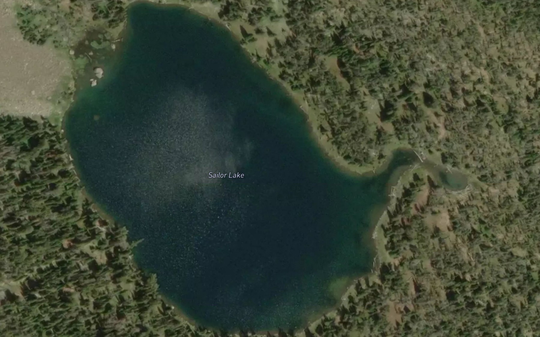 Satellite map of the Sailor Lake