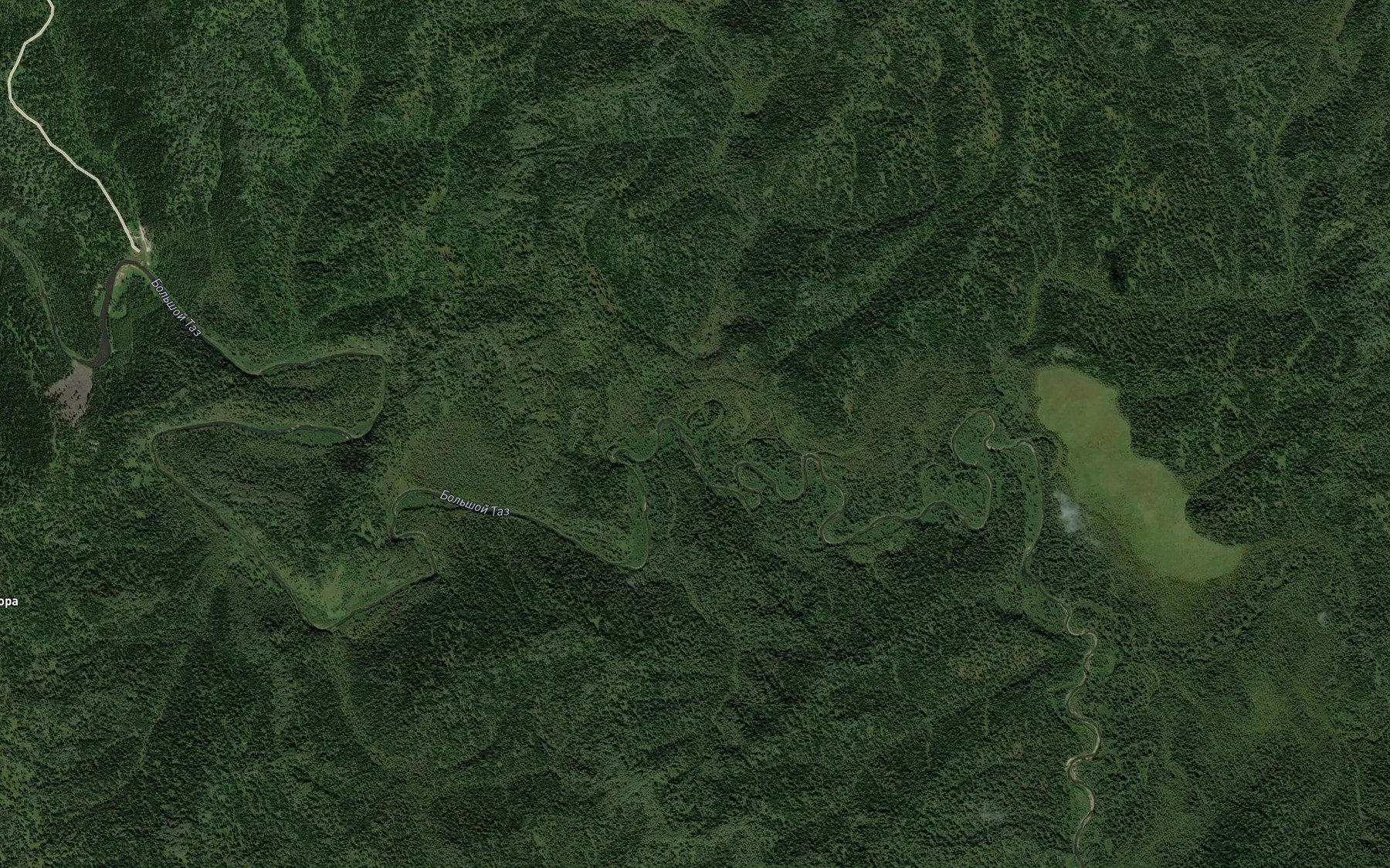 Satellite map of the Bol'shiye Mezi