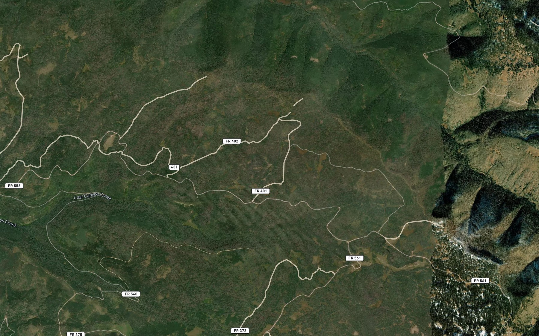 Satellite map of the Upper Pole Reservoir