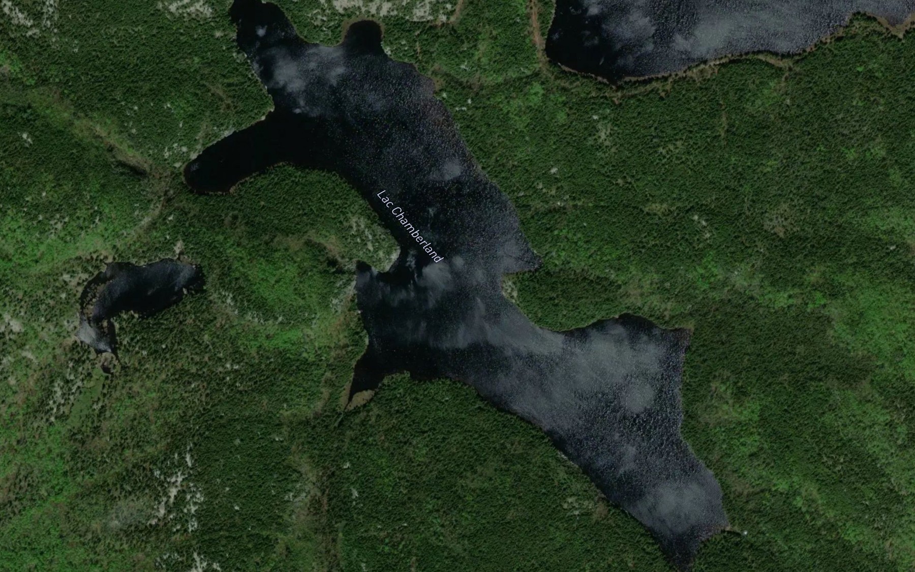 Satellite map of the Lac Chamberland