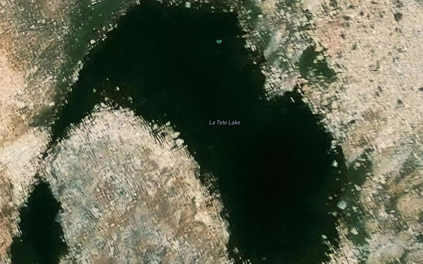 Satellite map of the La Tete Lake