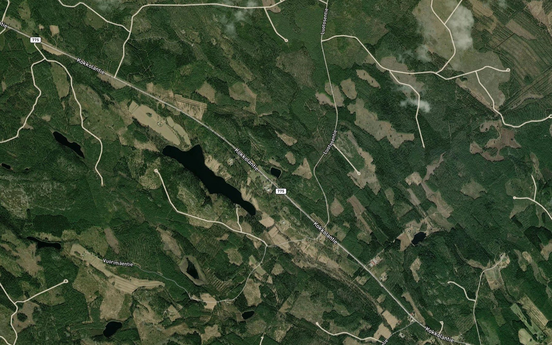 Satellite map of the Matolampi