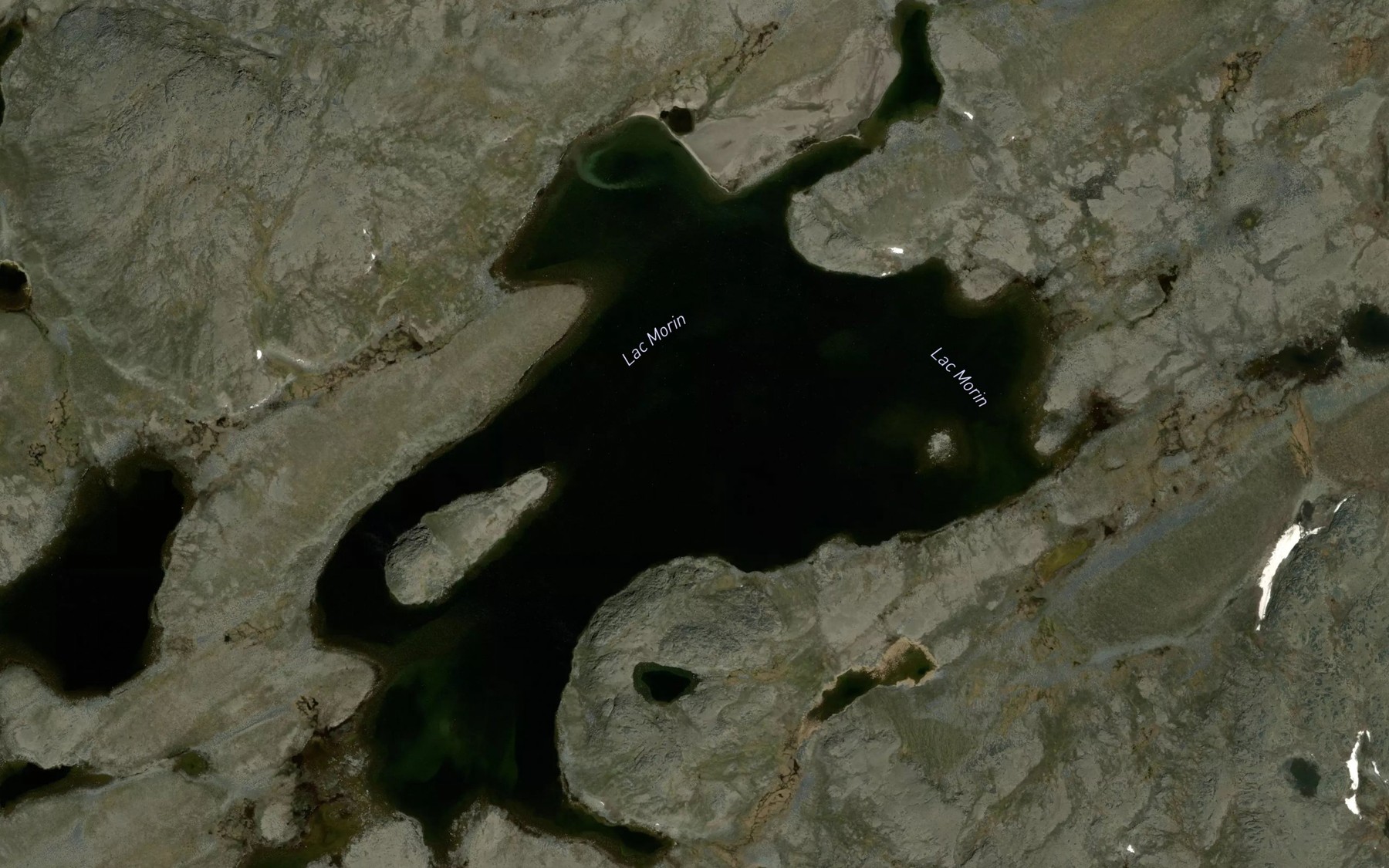 Satellite map of the Lac Morin