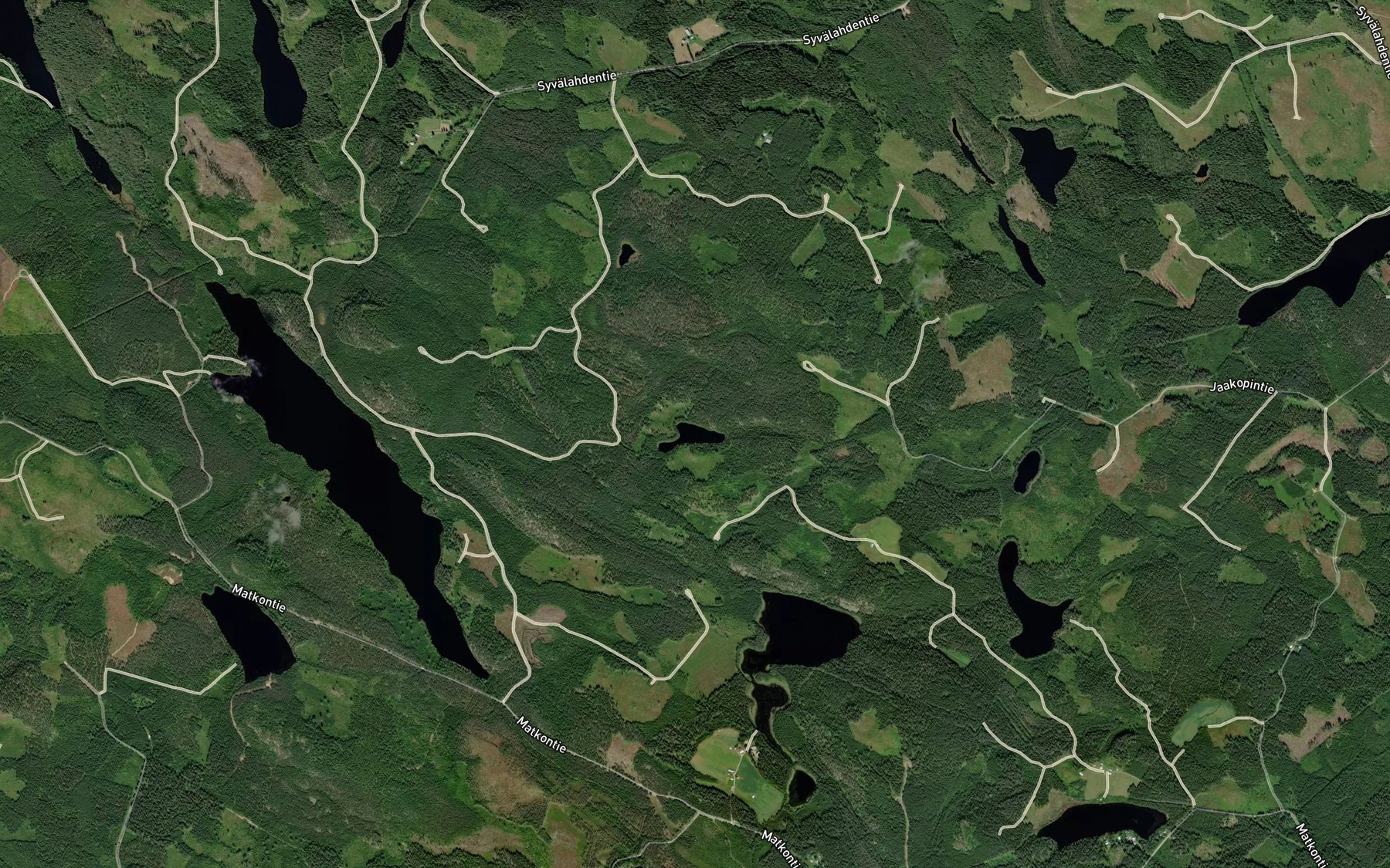 Satellite map of the Kuikkalampi