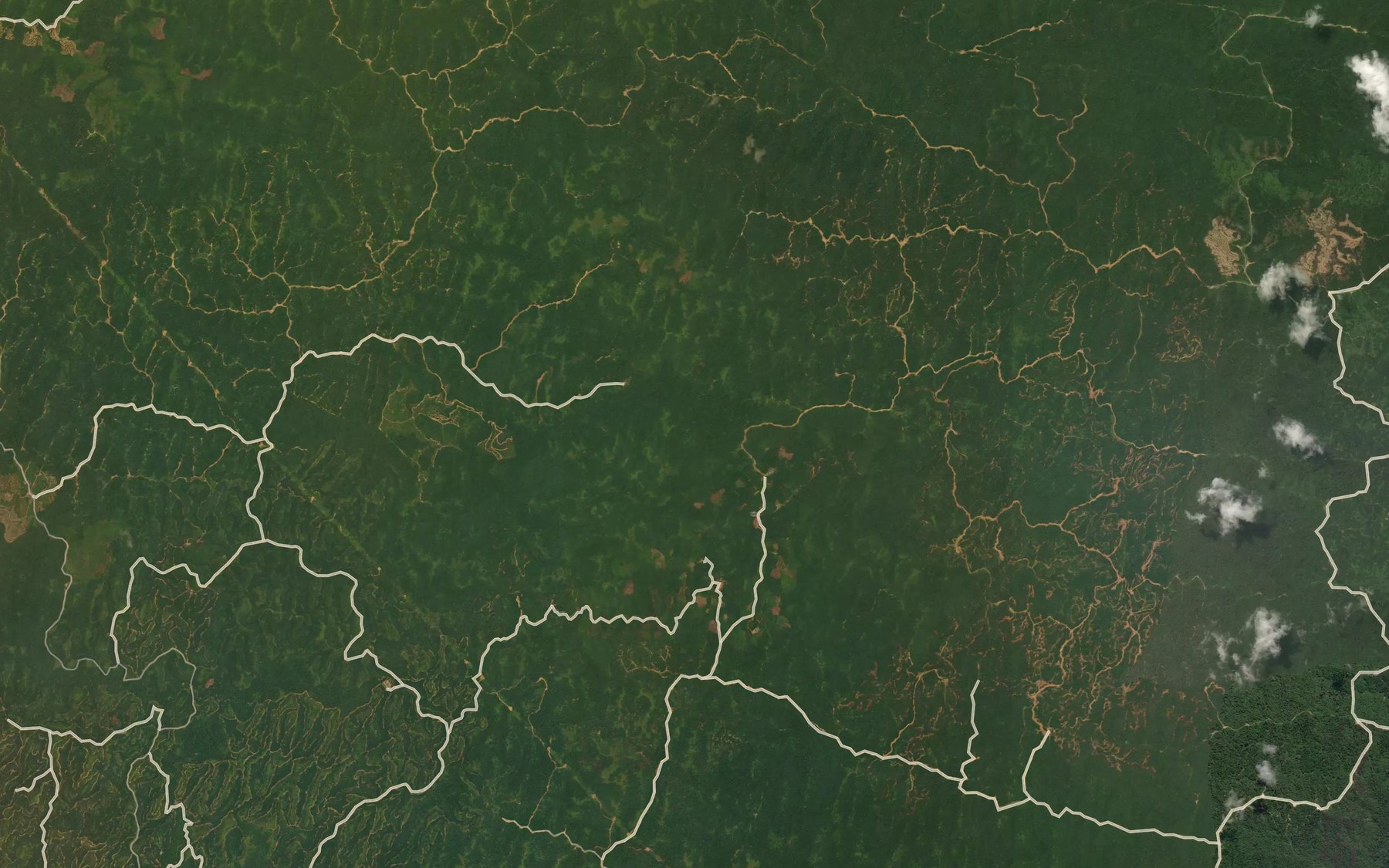 Satellite map of the Sungai Sabaning