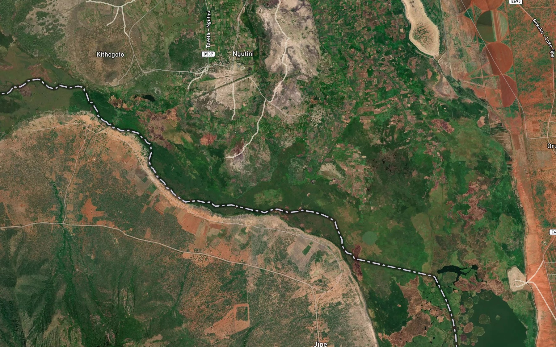 Satellite map of the Lumi