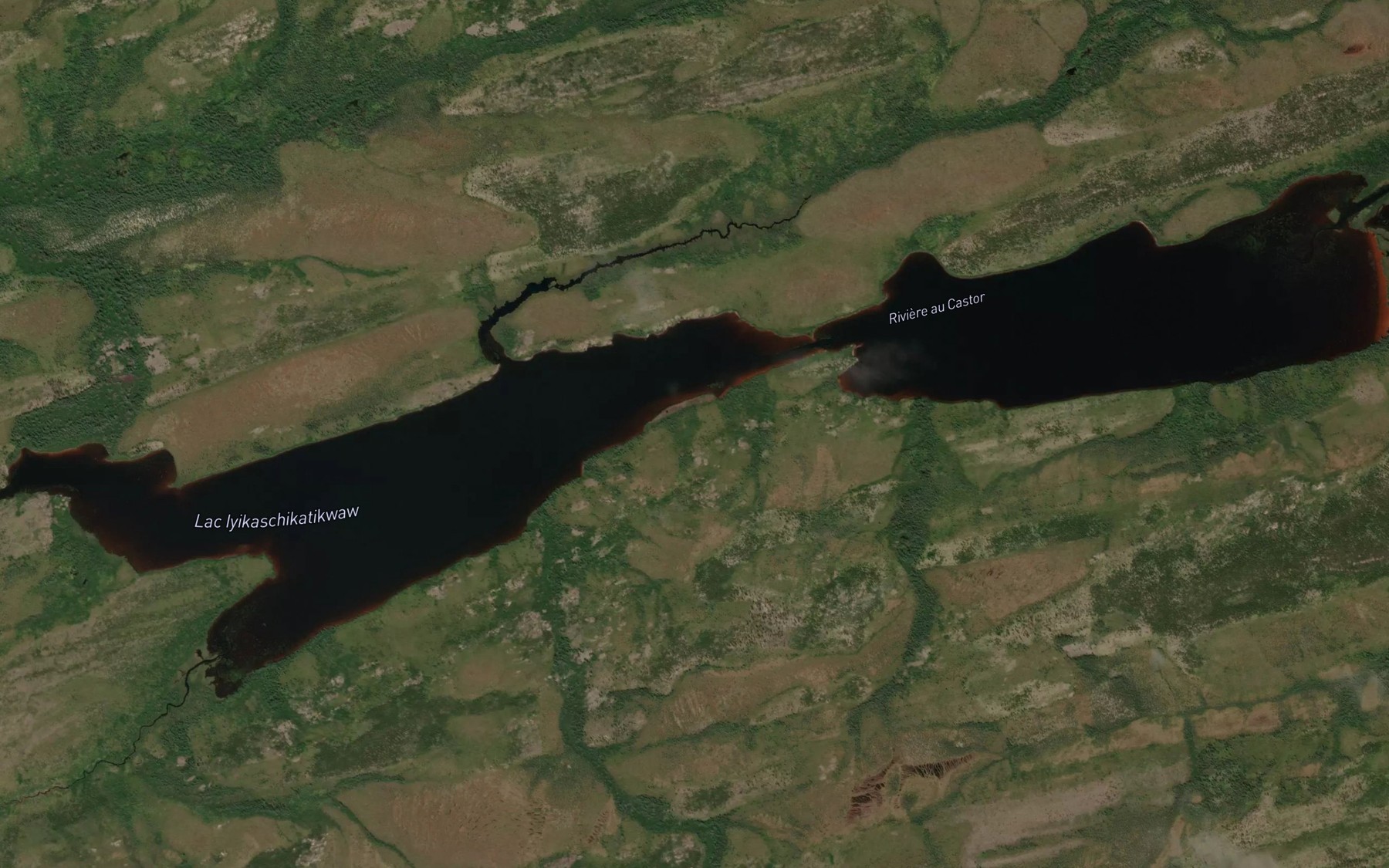 Satellite map of the Lac Iyikaschikatikwaw