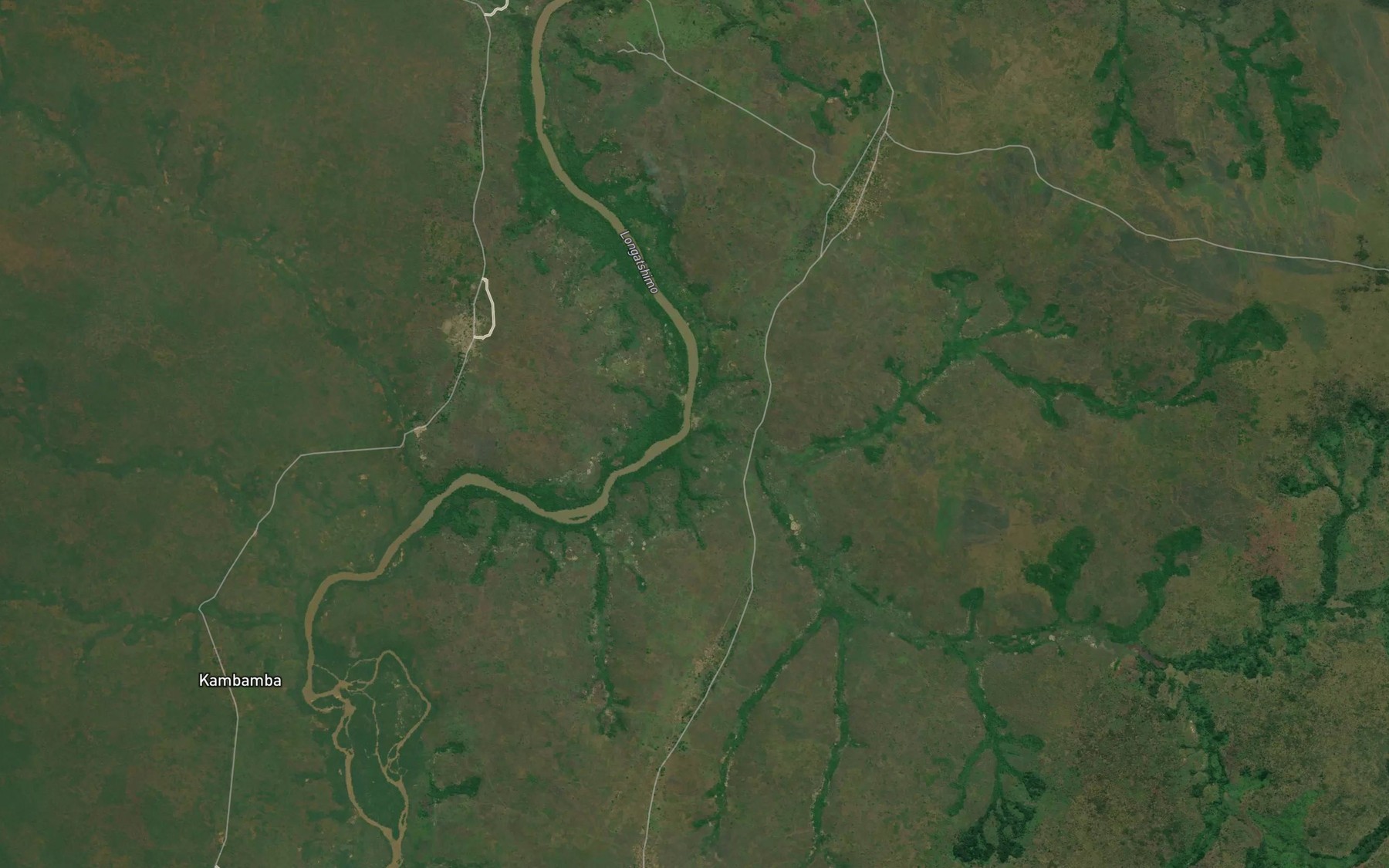 Satellite map of the Genga