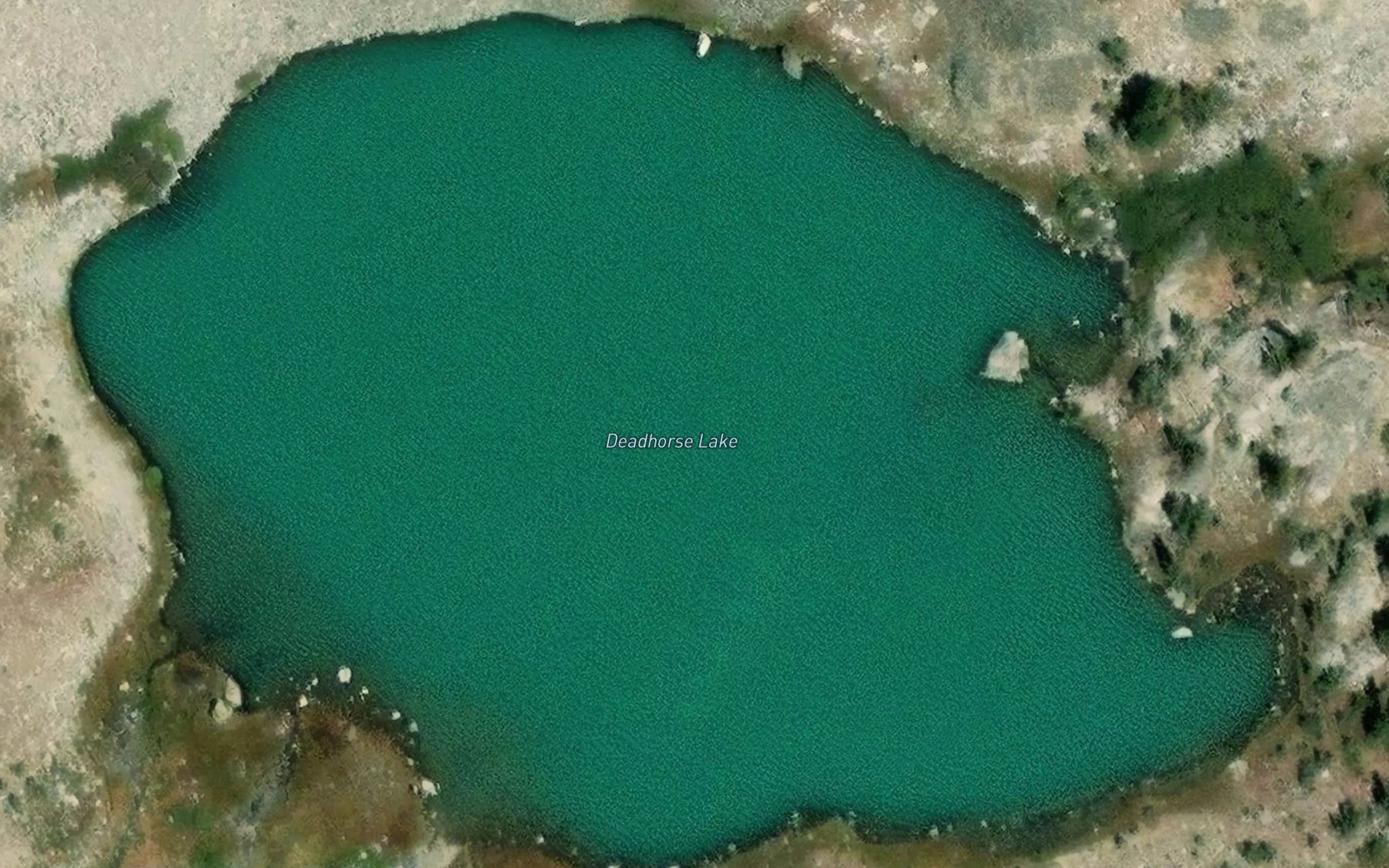 Satellite map of the Deadhorse Lake