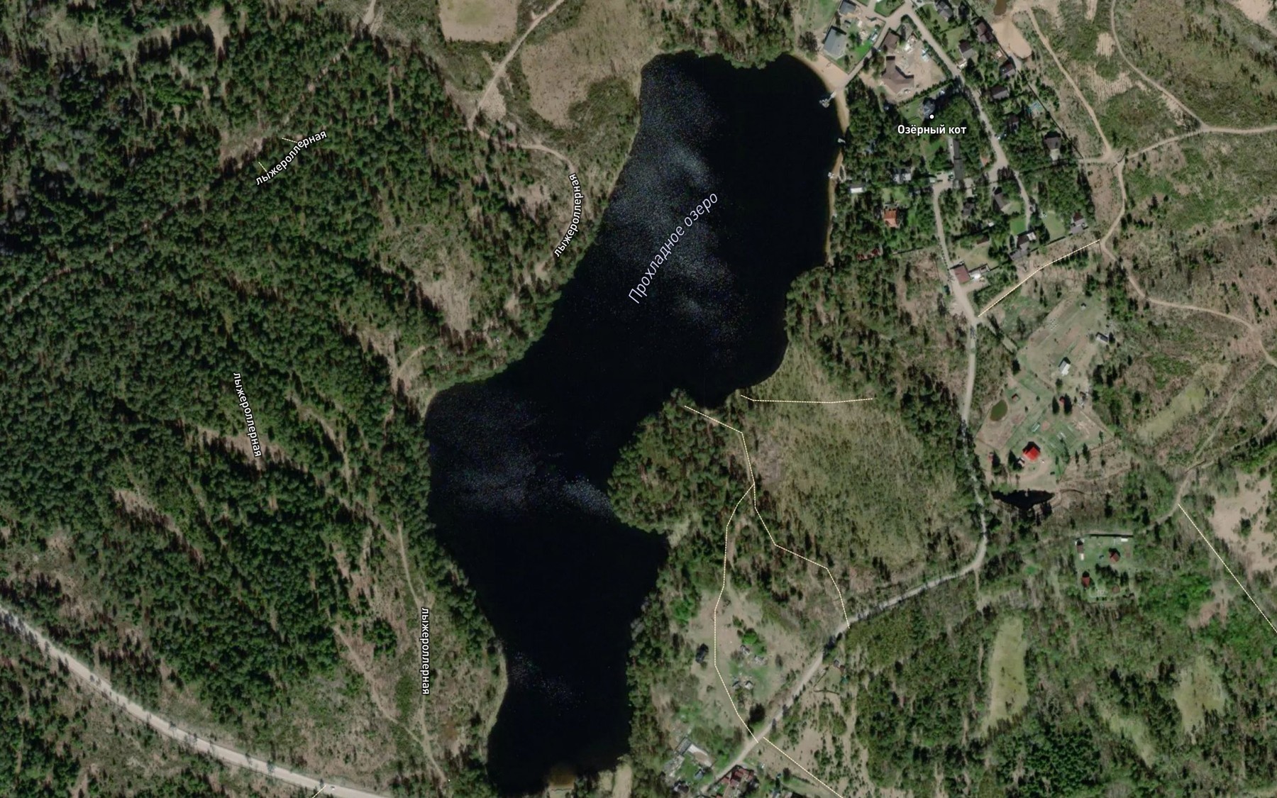 Satellite map of the Valkjaervi