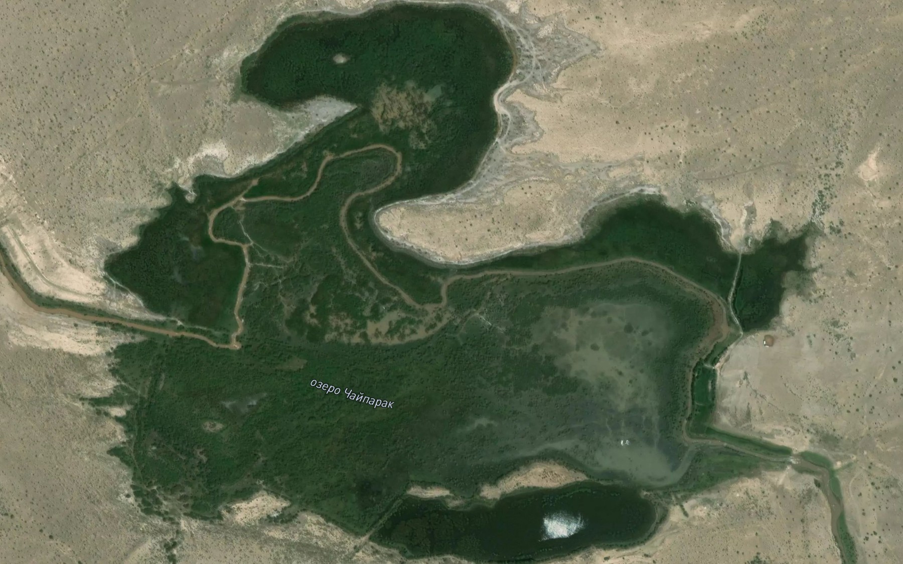 Satellite map of the Ozero Chayparak