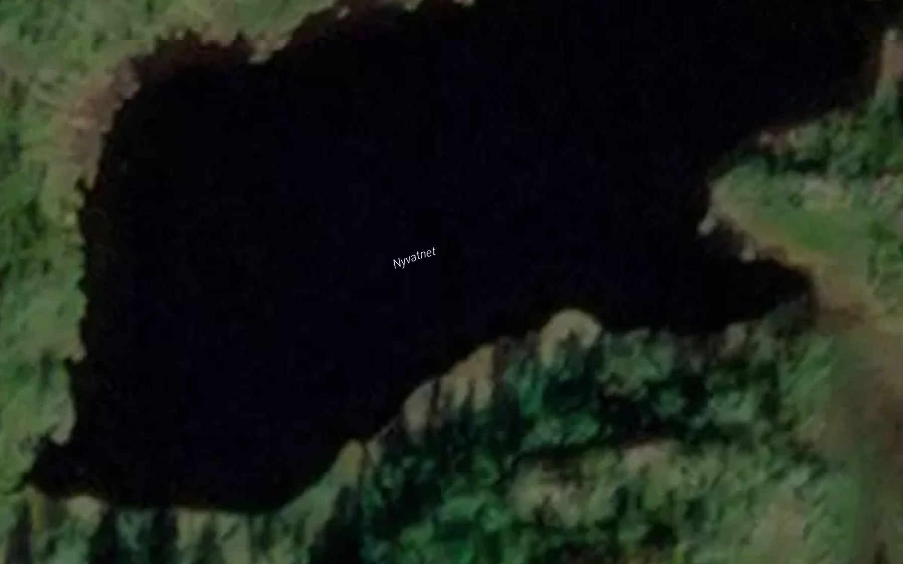 Satellite map of the Nyvatnet