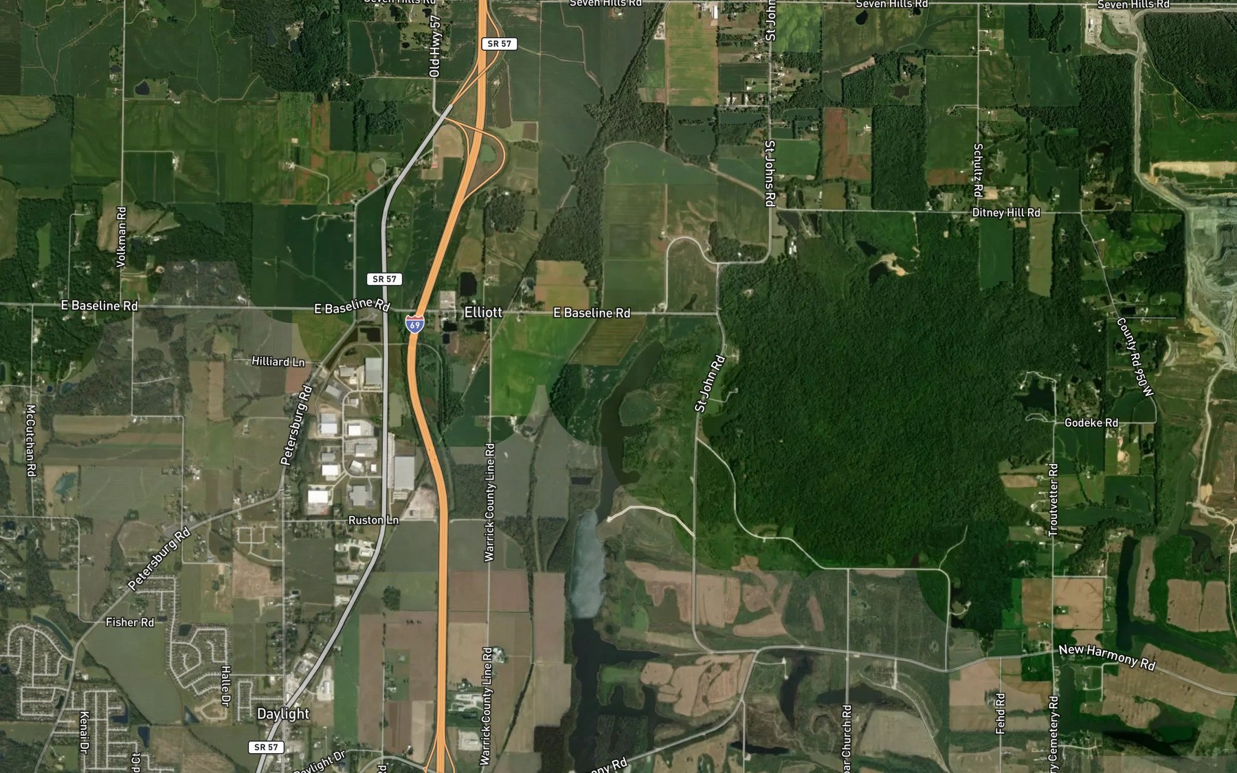 Satellite map of the Spot 9