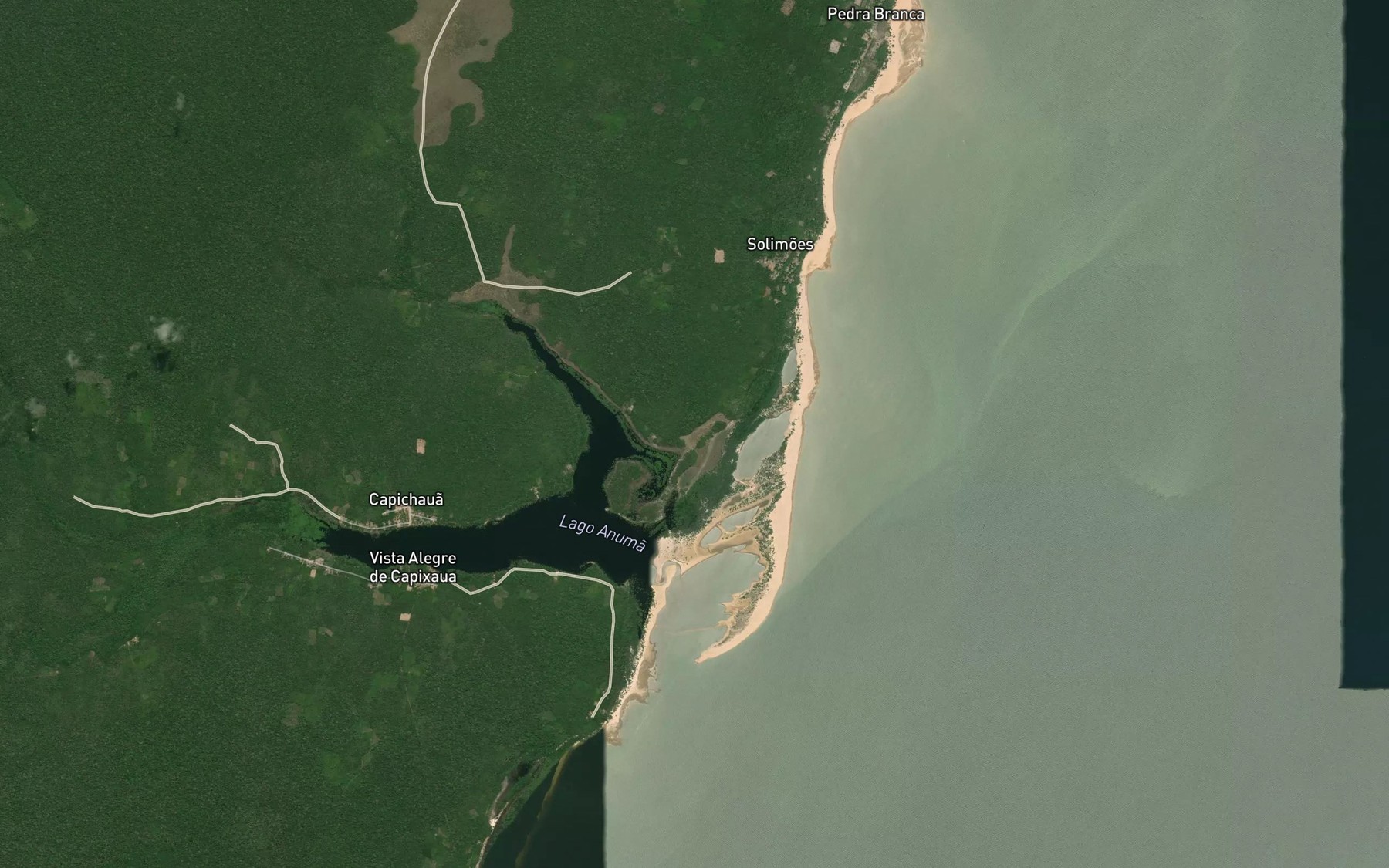 Satellite map of the Rio Mapiri