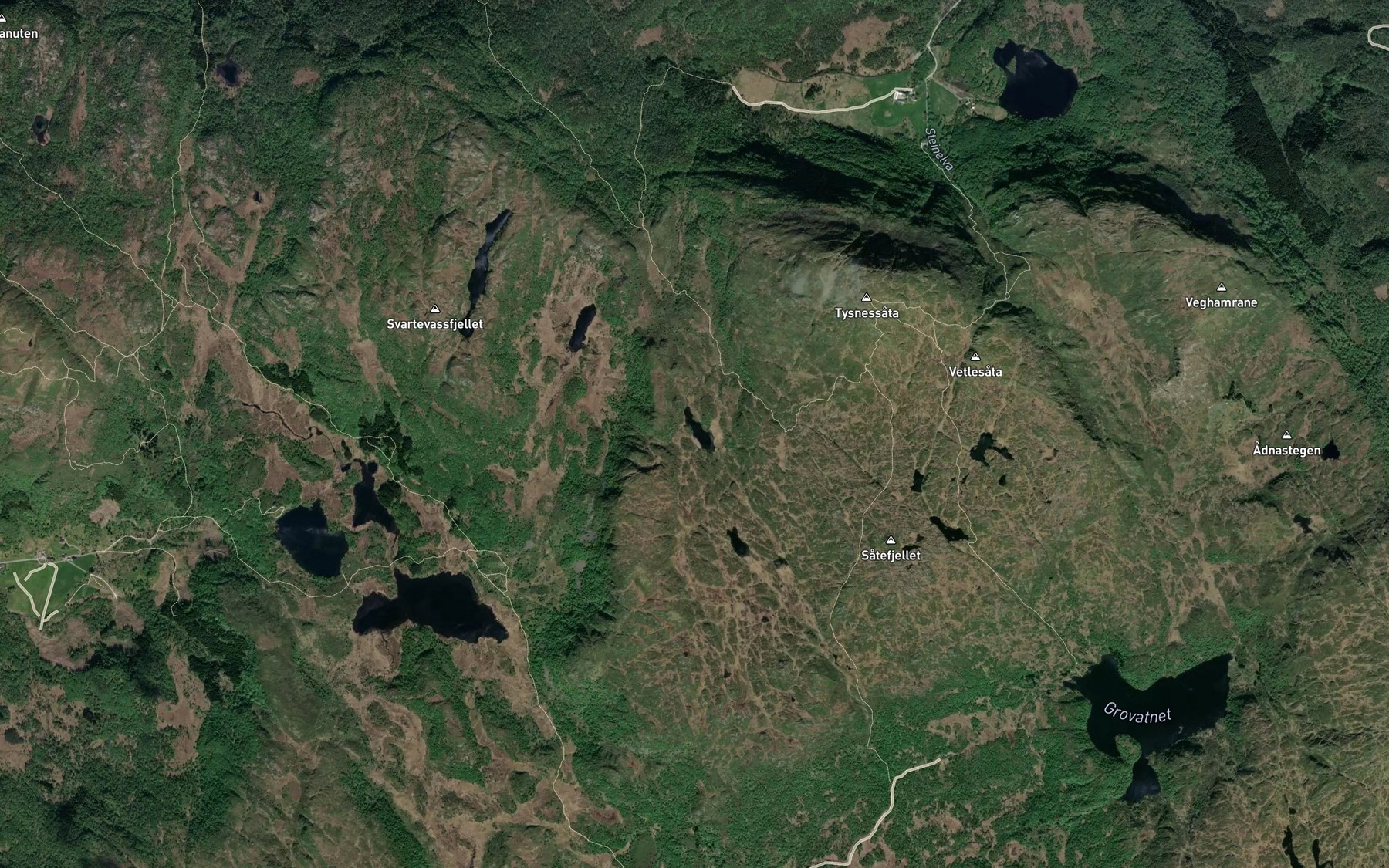 Satellite map of the Nordsta Stodvatnet