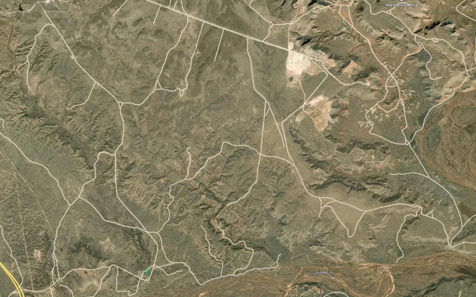 Satellite map of the Tincup Spring