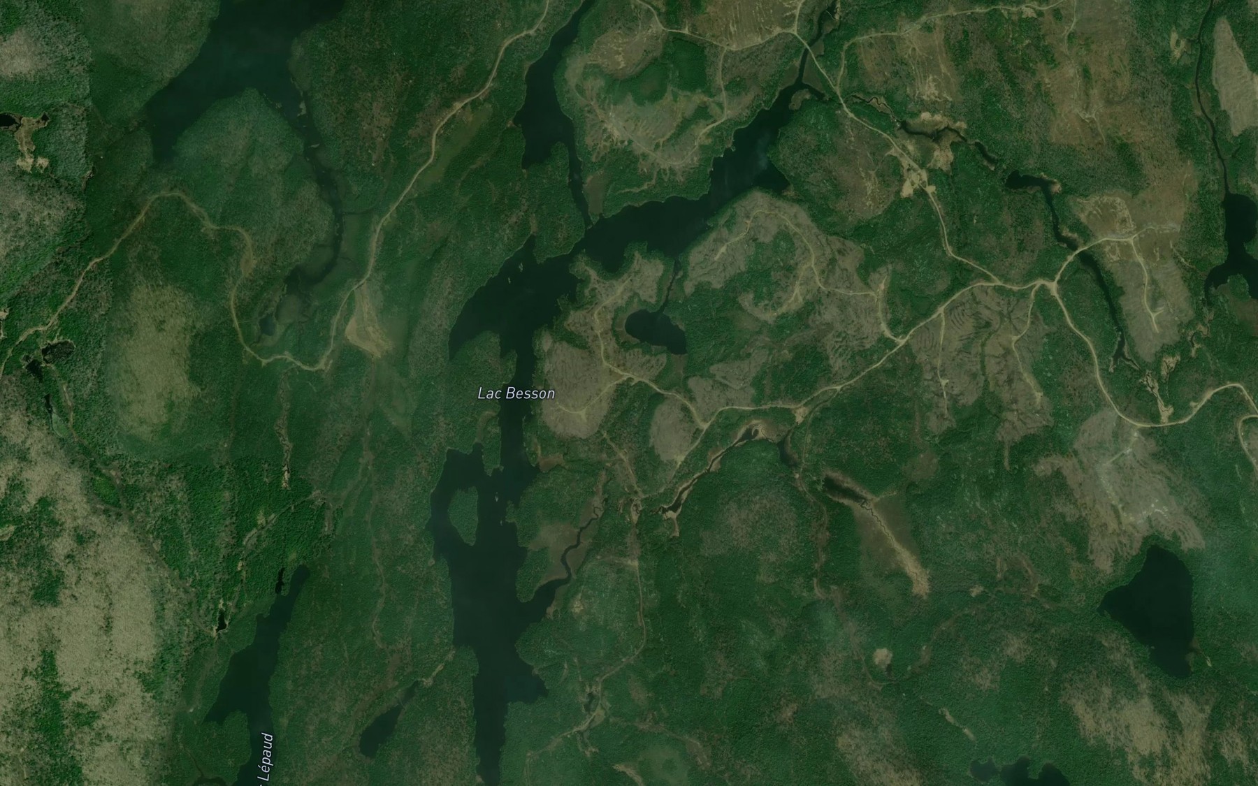 Satellite map of the Lac Besson