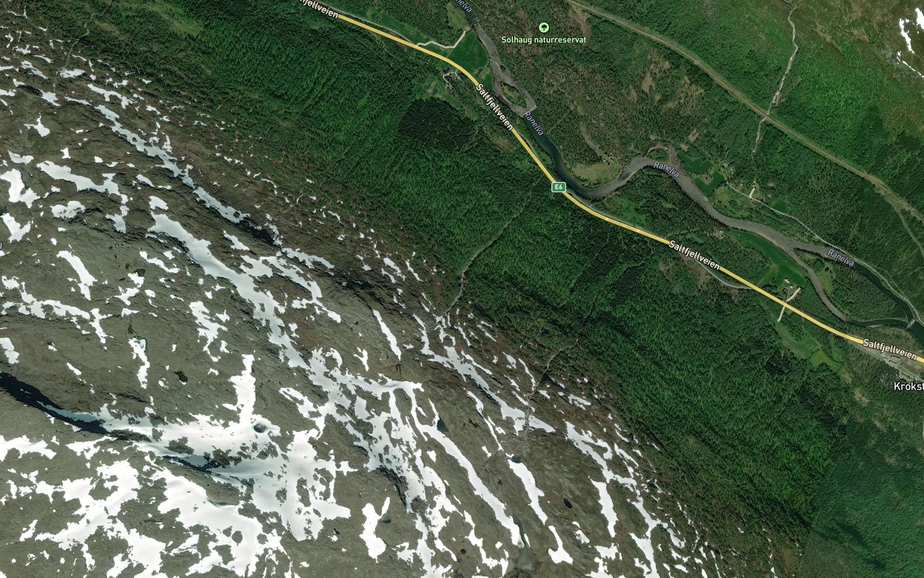Satellite map of the Torrbekken,austre