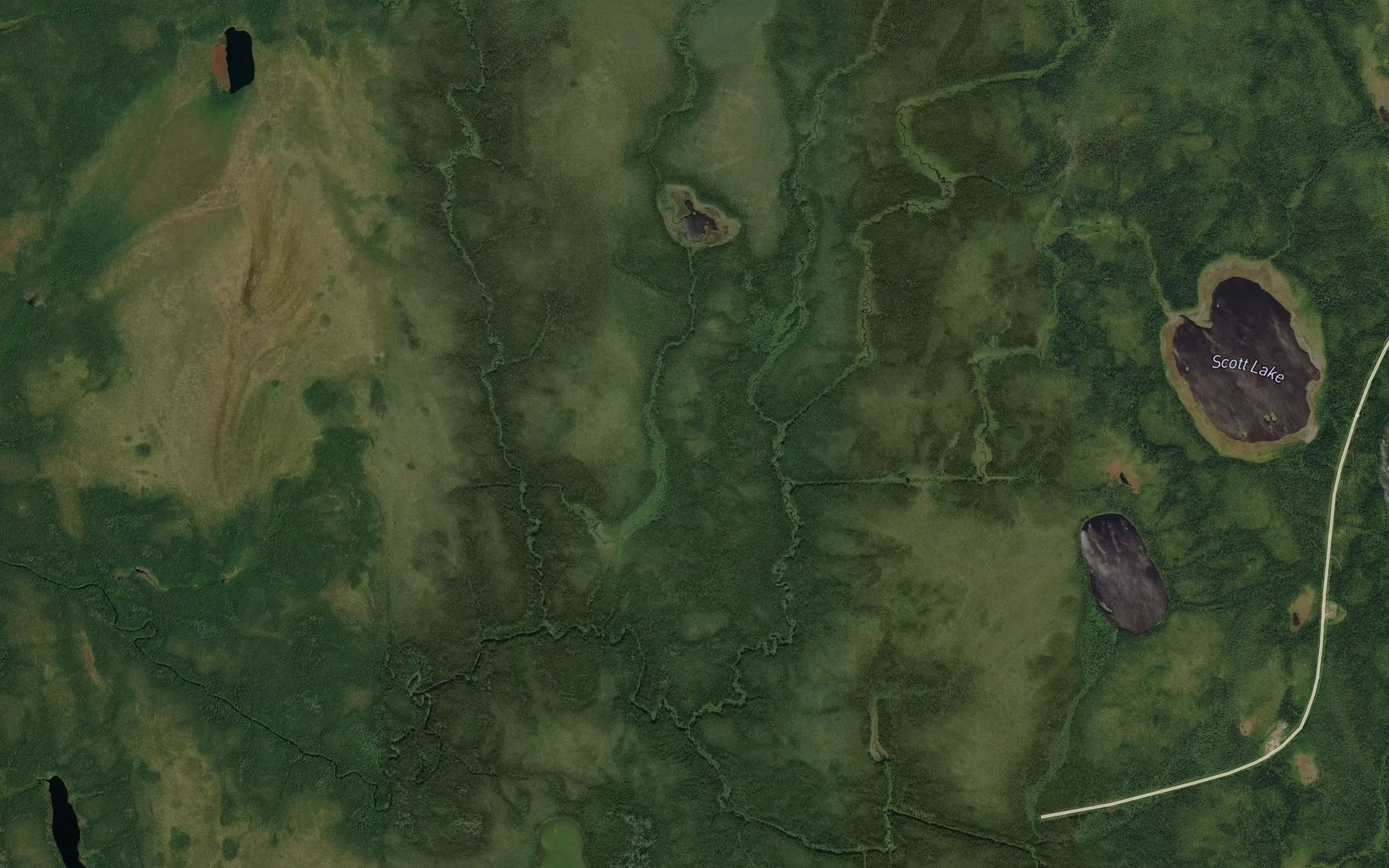 Satellite map of the Dagger Creek