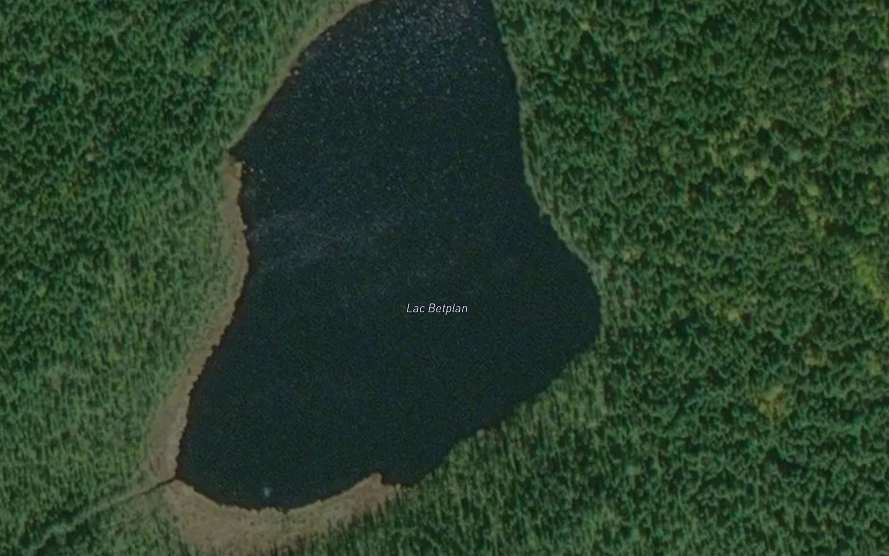 Satellite map of the Lac Betplan