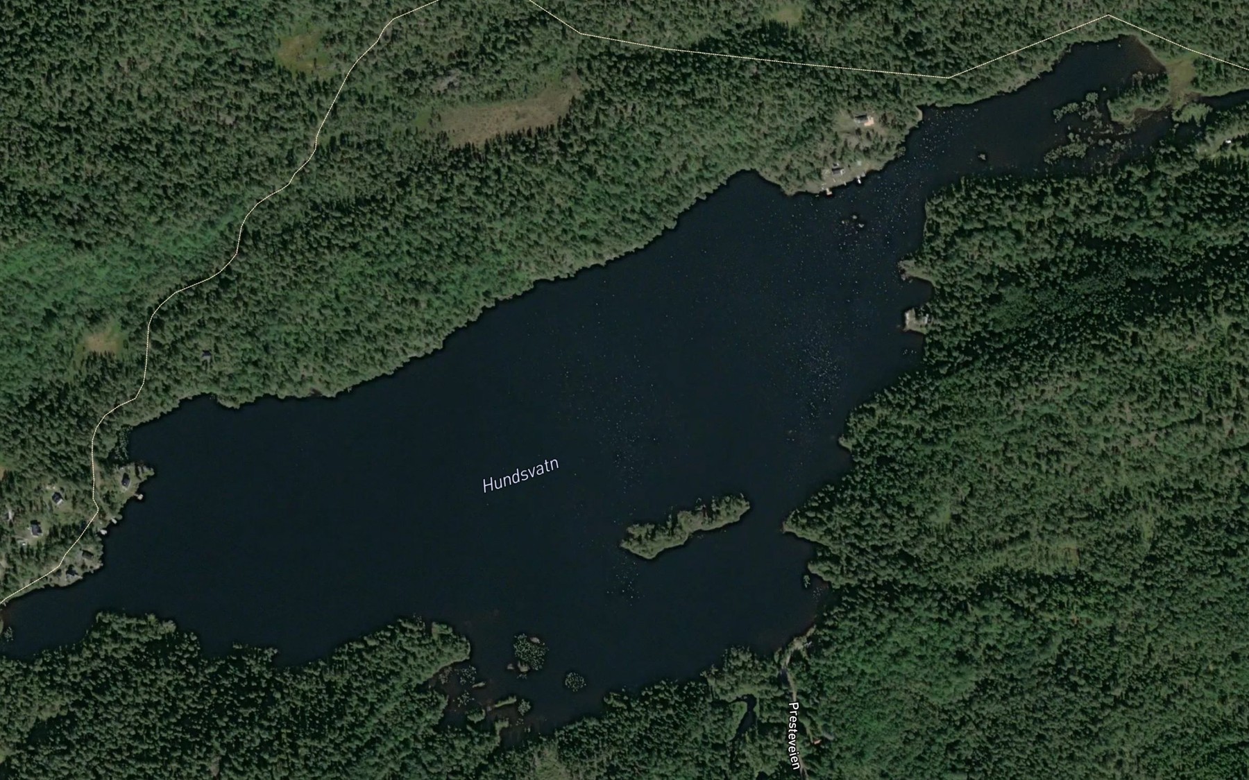 Satellite map of the Hundsvatn