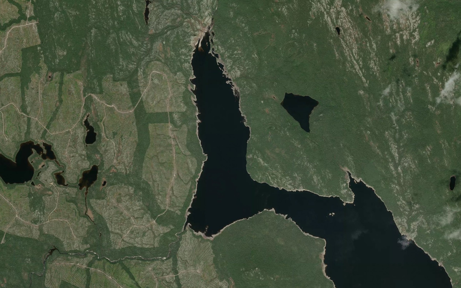 Satellite map of the Ruisseau Garemand
