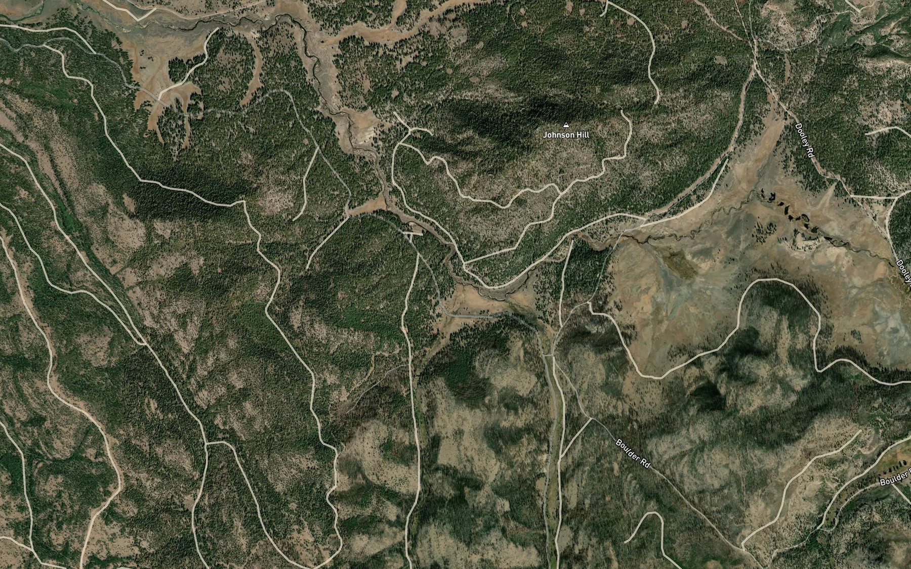Satellite map of the Little Stony Creek
