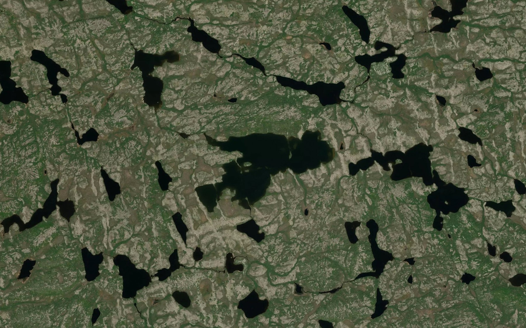 Satellite map of the Lac Brehan