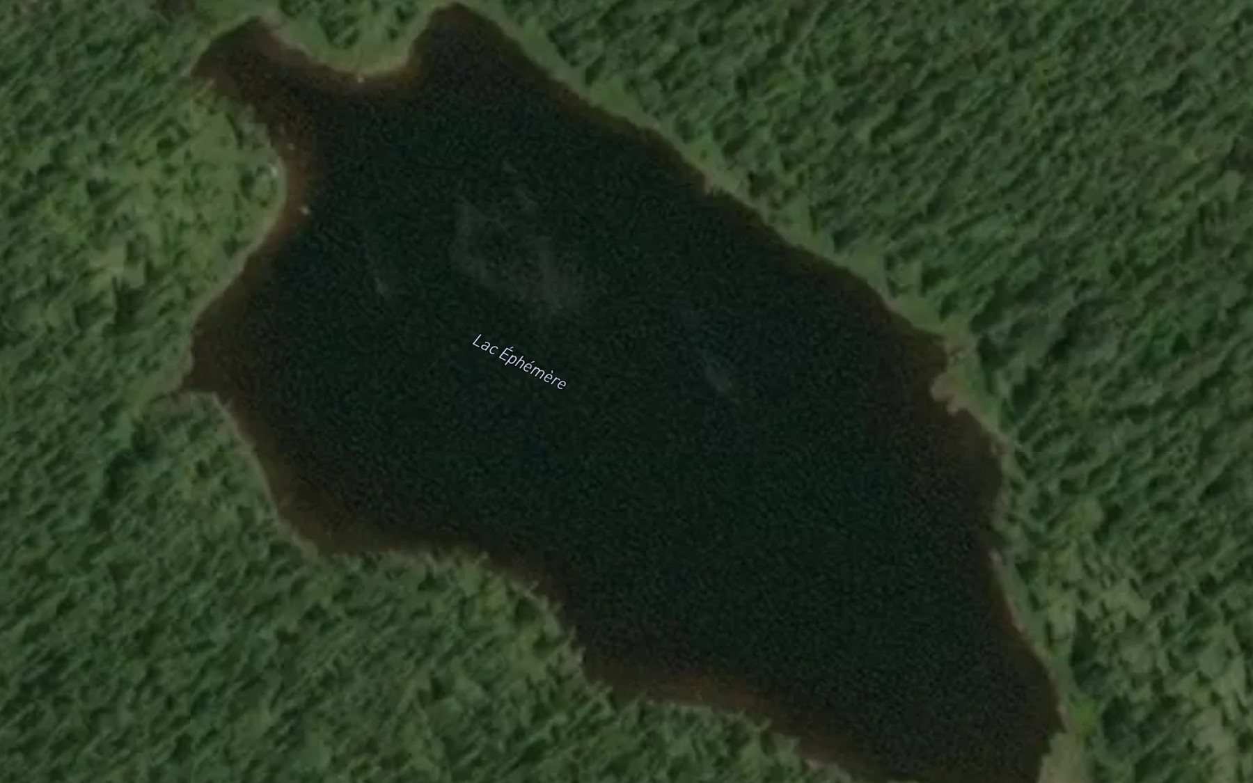 Satellite map of the Lac Ephemere
