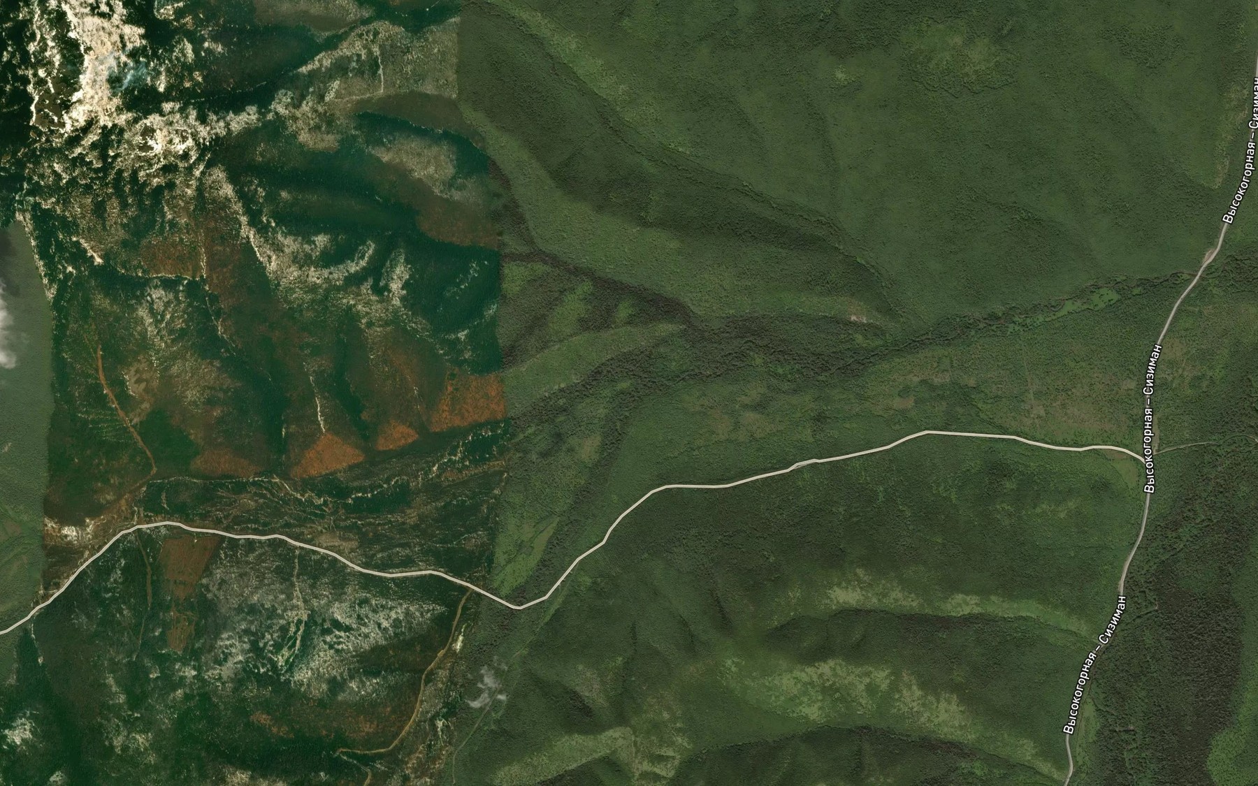 Satellite map of the Malaya Nal'dyncha