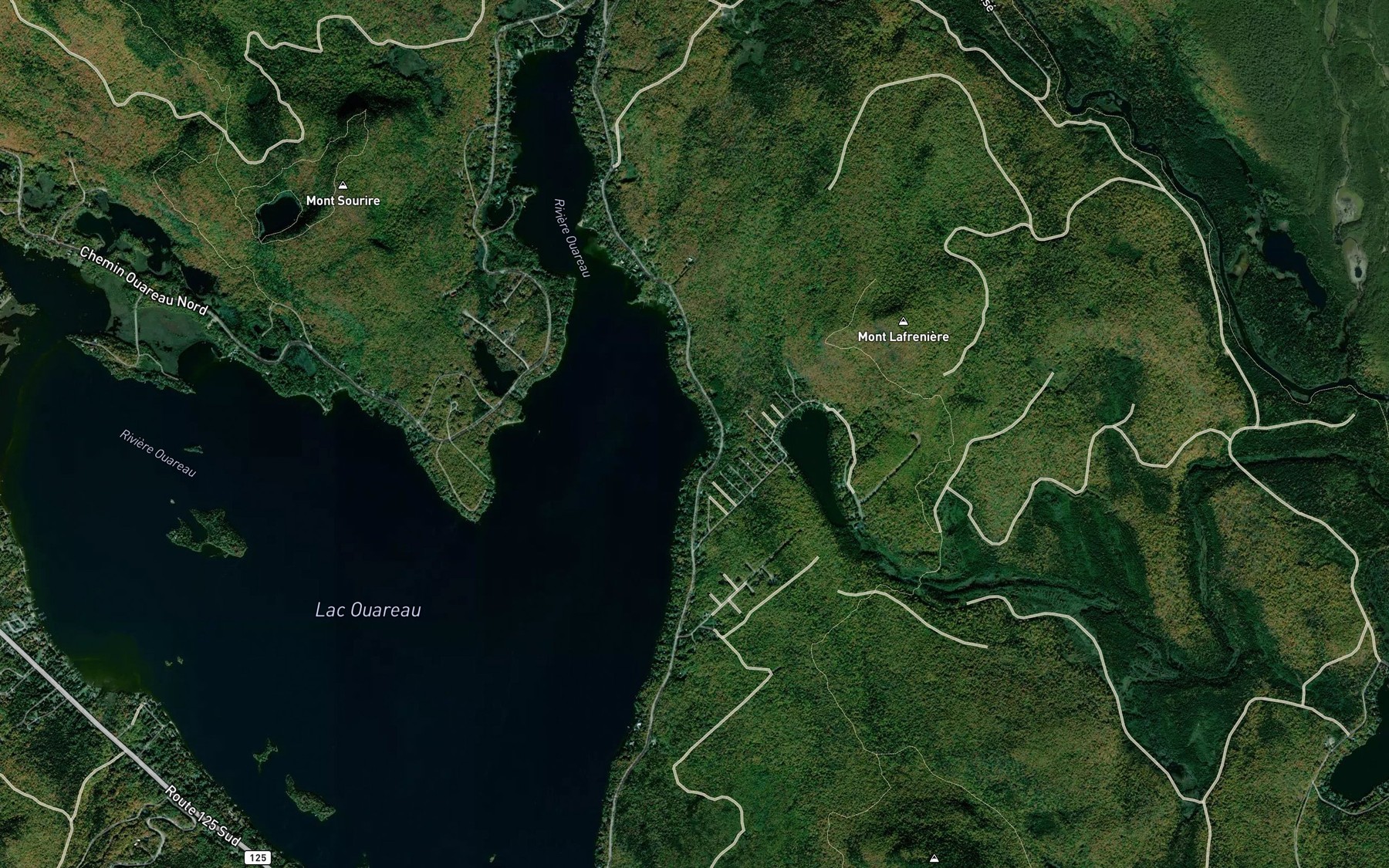 Satellite map of the Baie Lafreniere