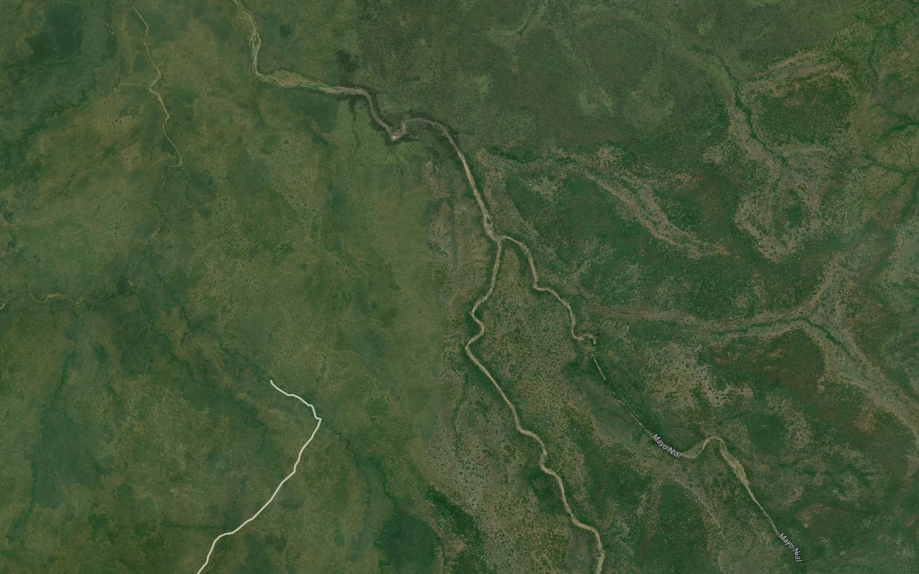 Satellite map of the Mayo Yal