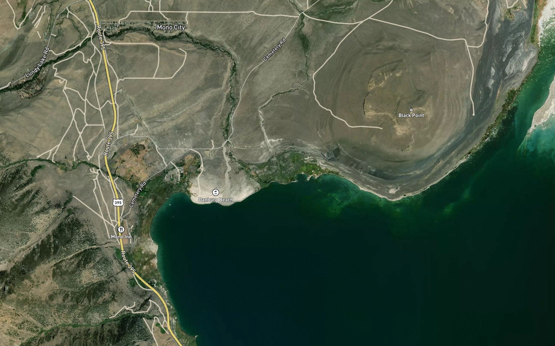 Satellite map of the Wilson Creek