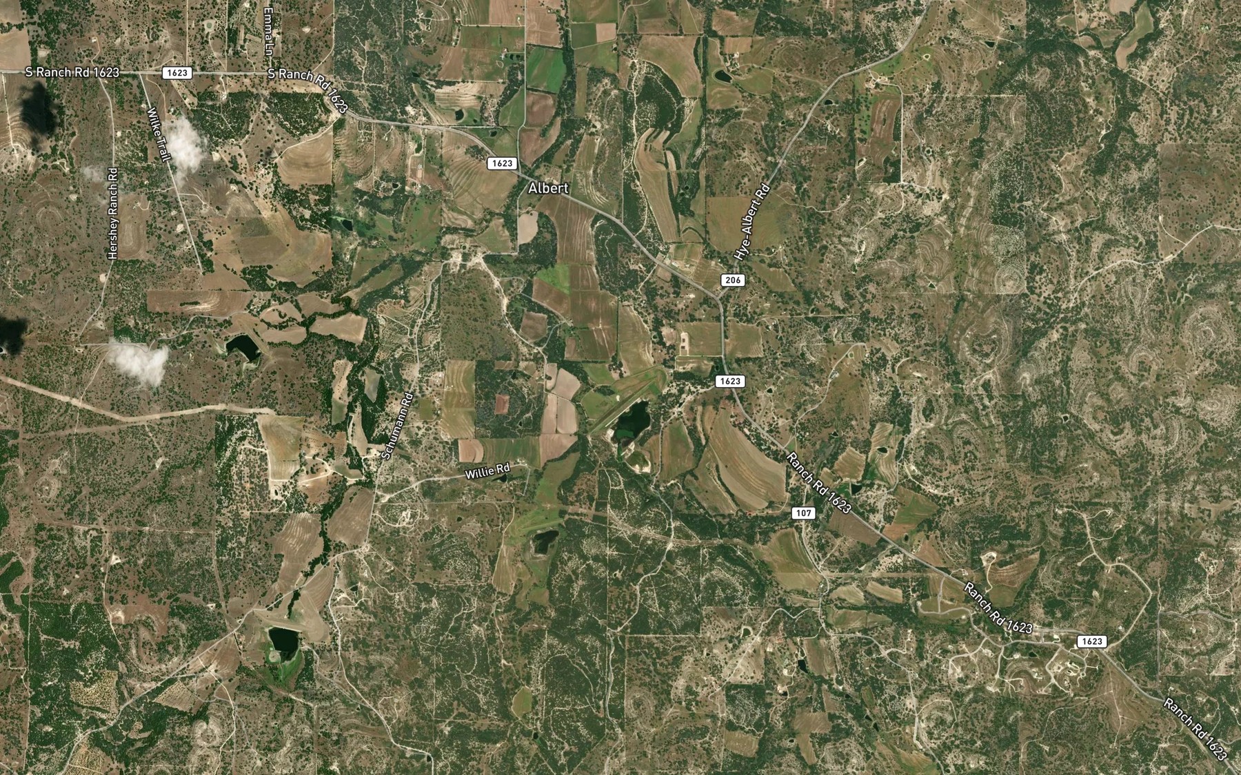 Satellite map of the Soil Conservation Service Site 1 Reservoir