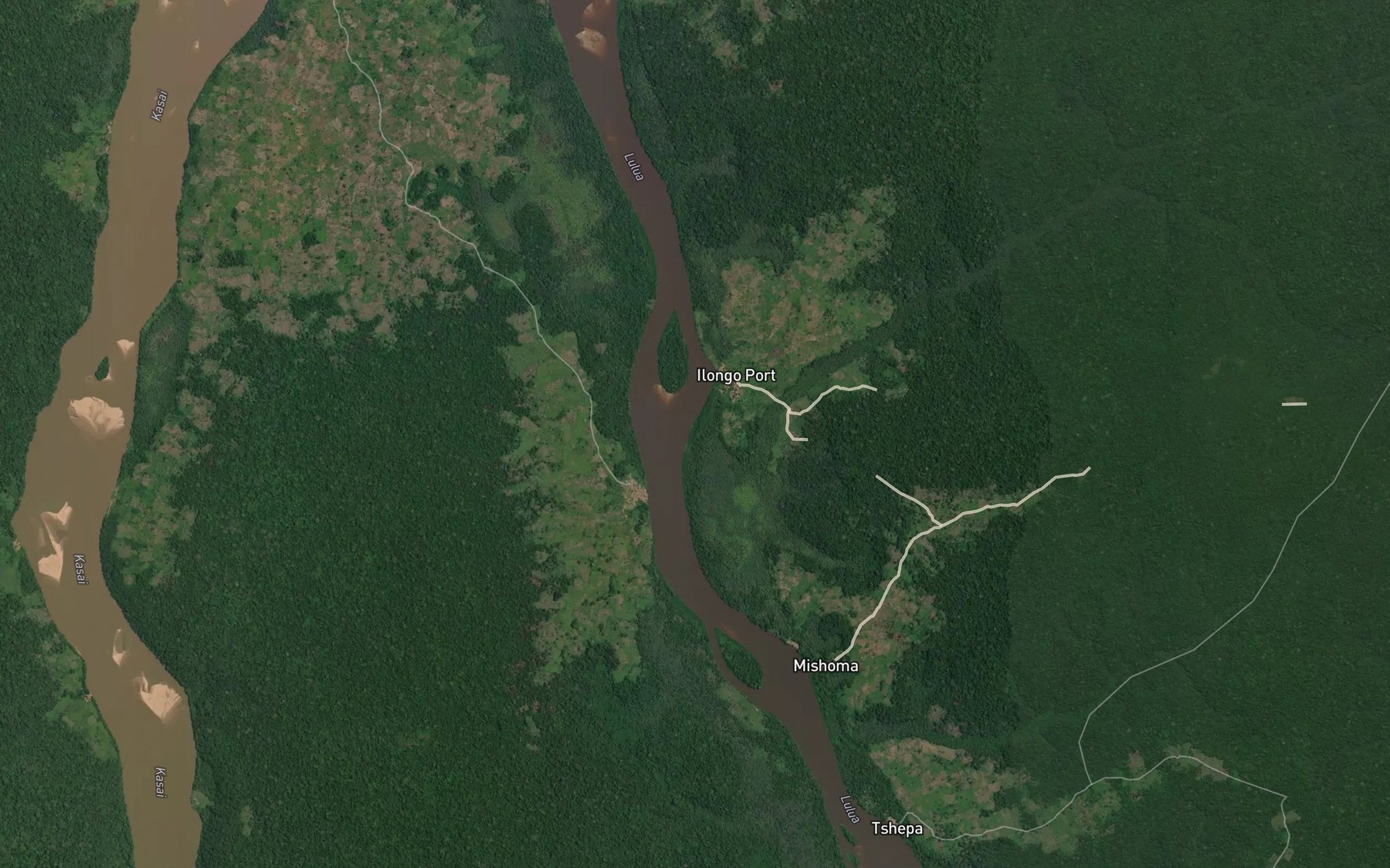 Satellite map of the Ilunga