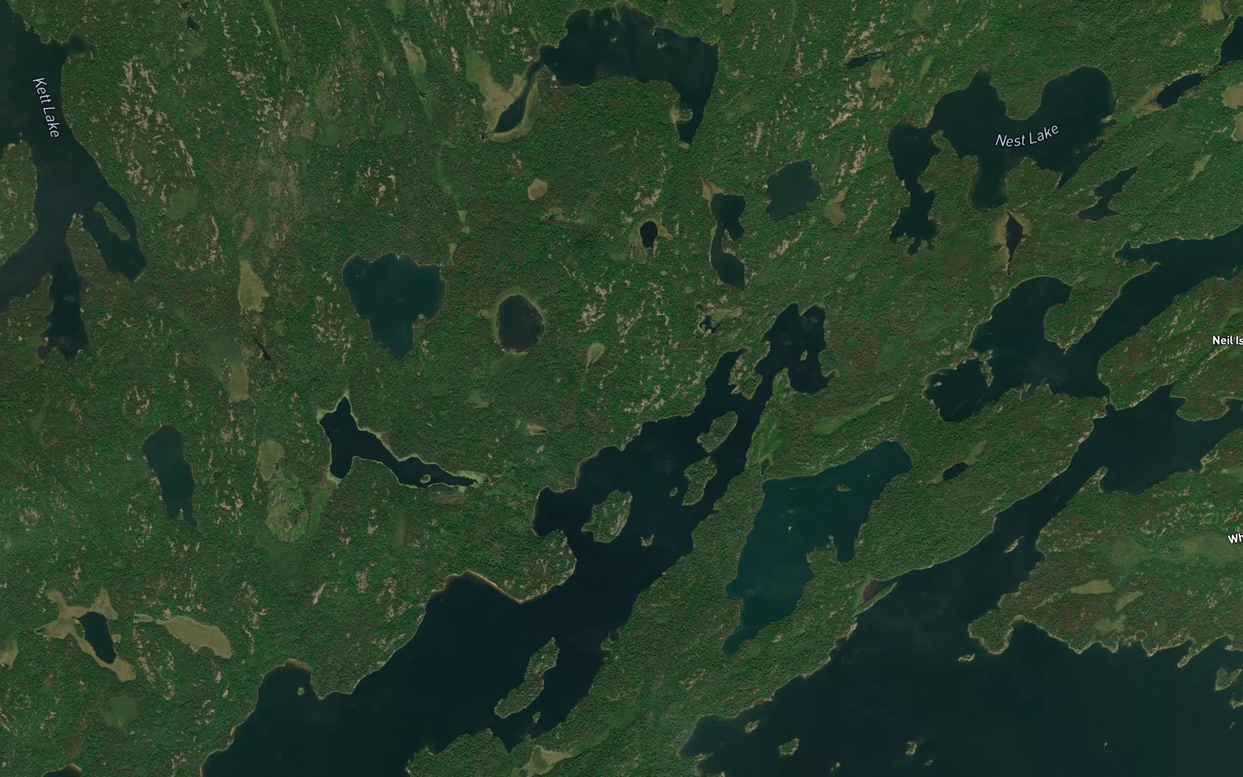 Satellite map of the Ranger Bay