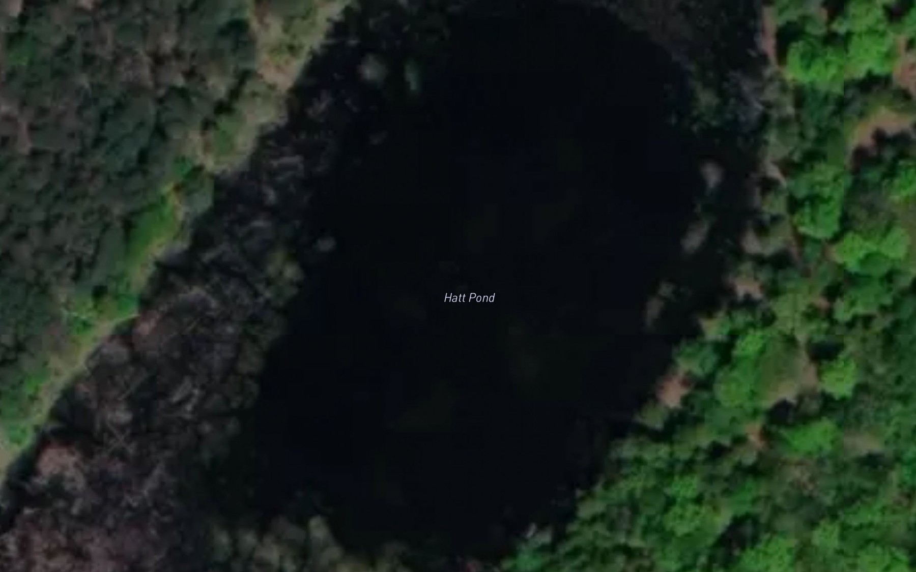 Satellite map of the Hatt Pond