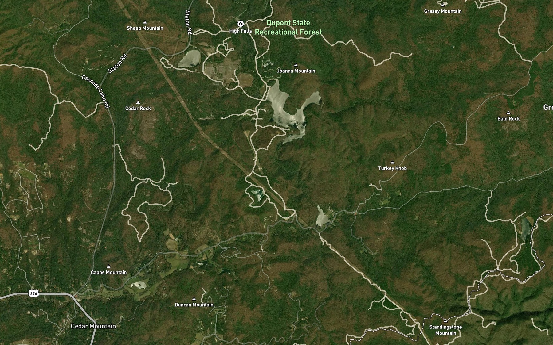 Satellite map of the Summit Camp Lake