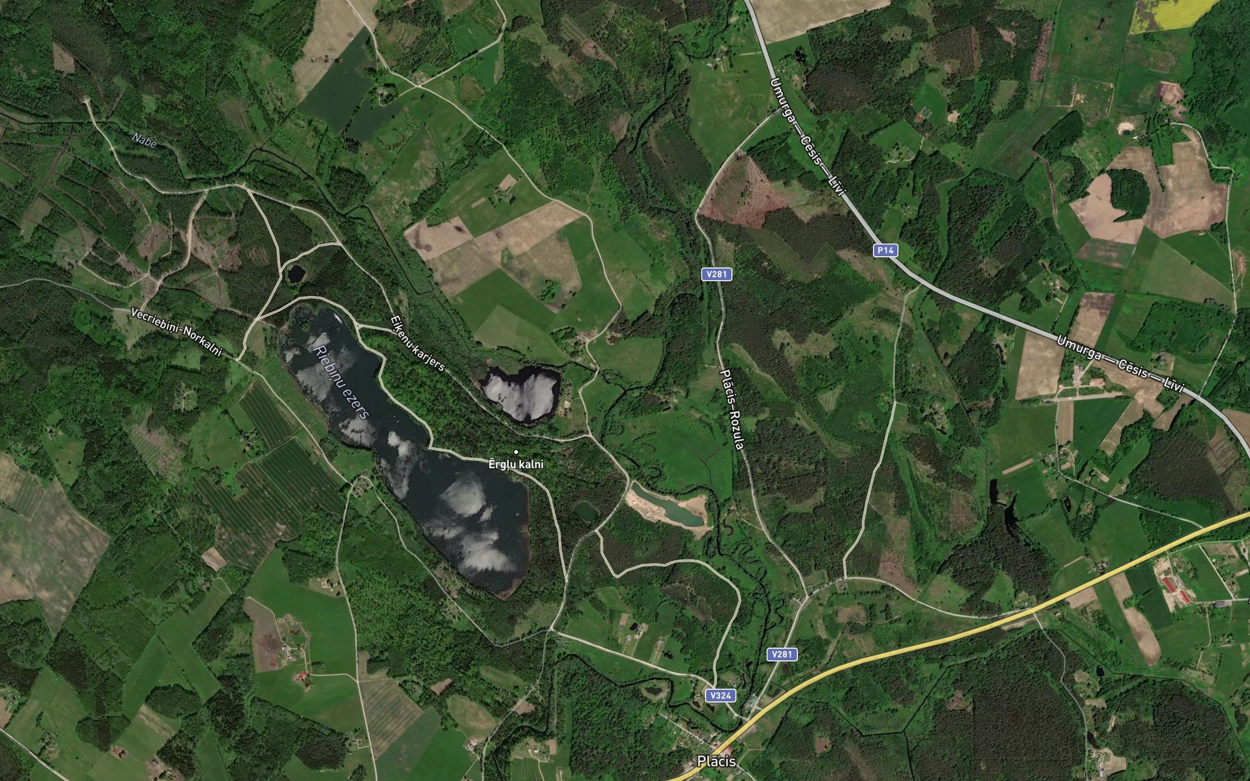 Satellite map of the Nabe