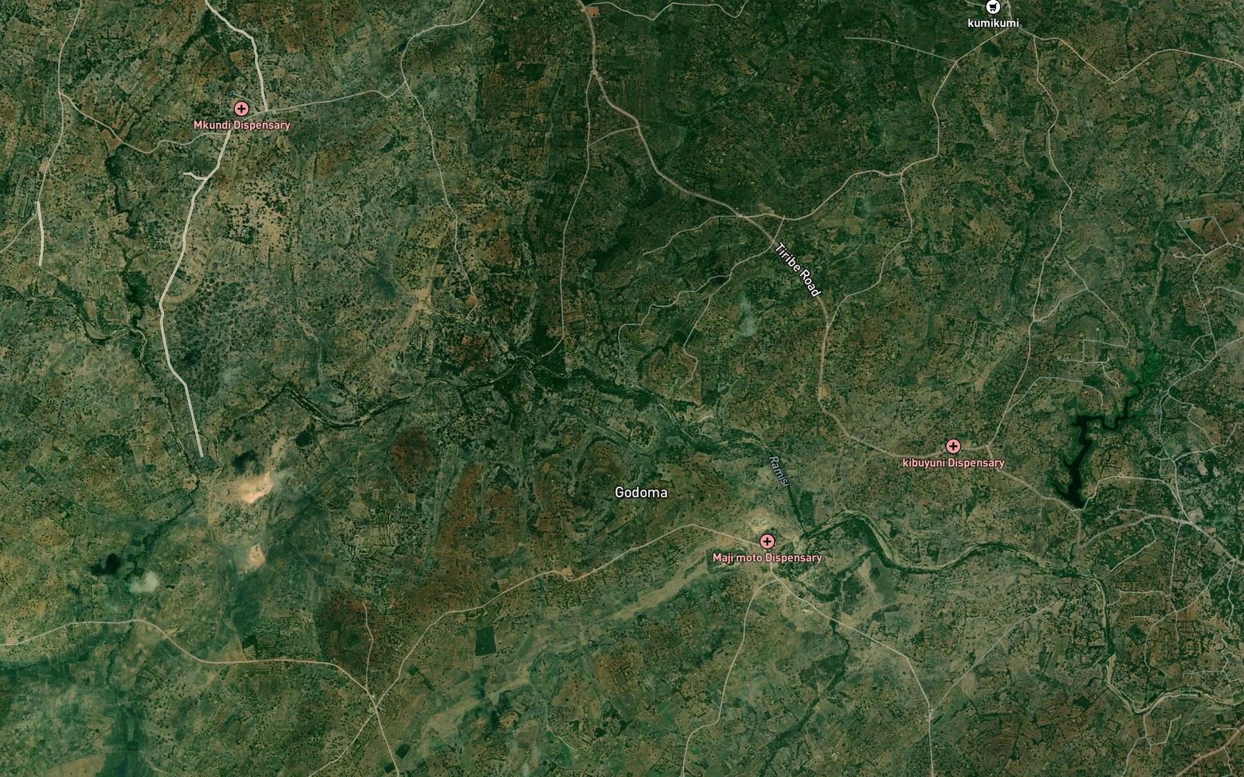 Satellite map of the Choro Choro