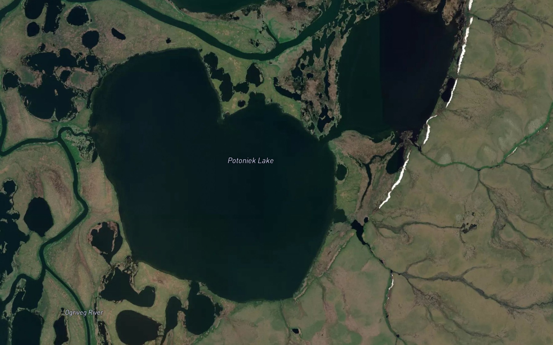 Satellite map of the Potoniek Lake