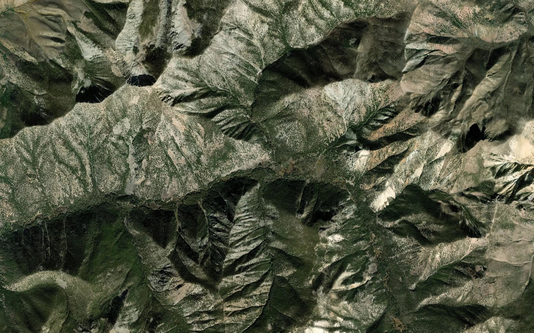 Satellite map of the Ibex Creek