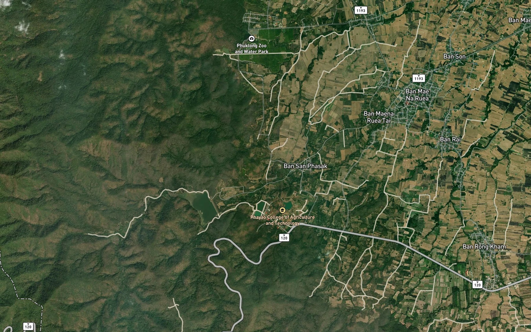 Satellite map of the Sa Kep Nam Huai Sak