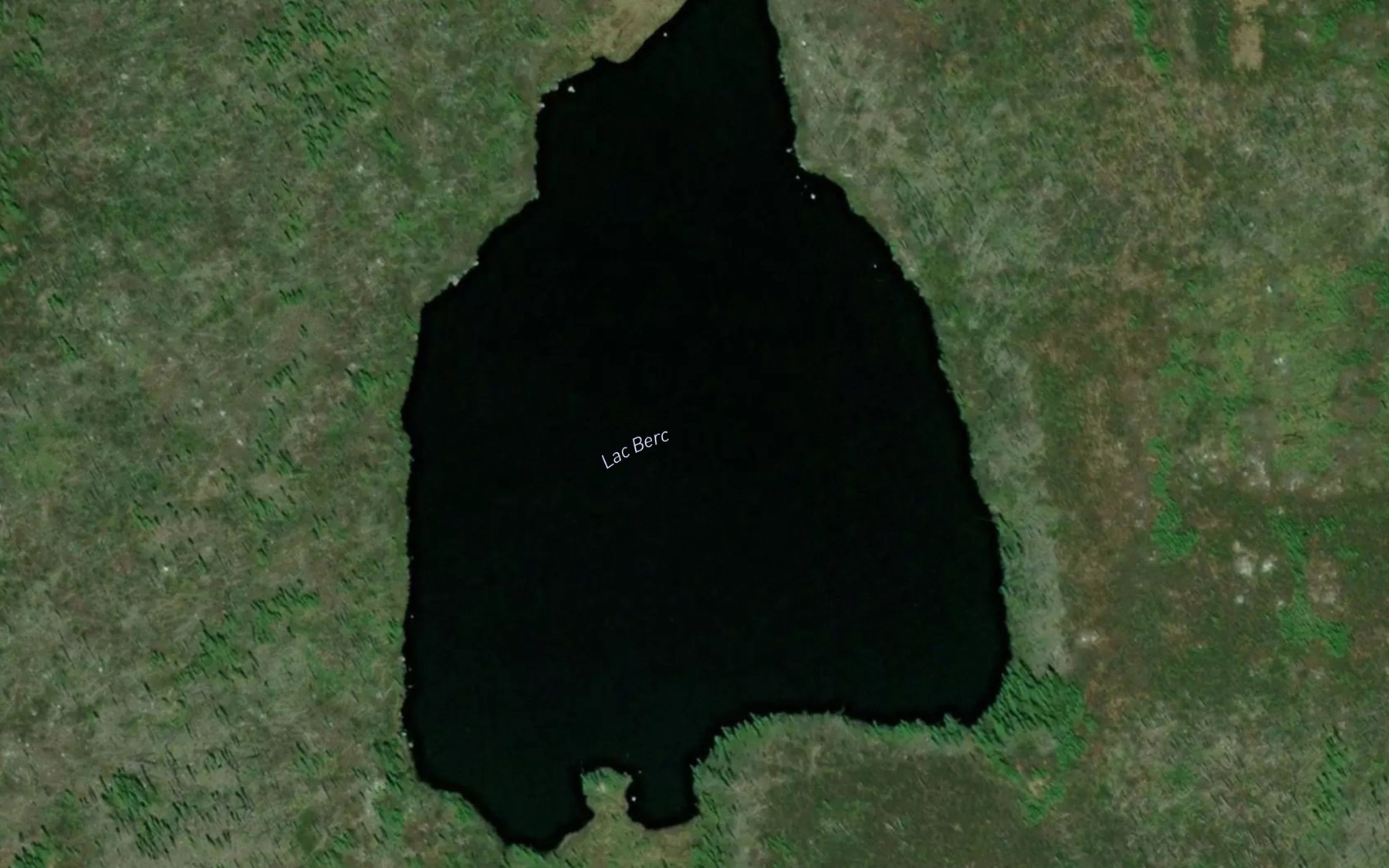 Satellite map of the Lac Berc