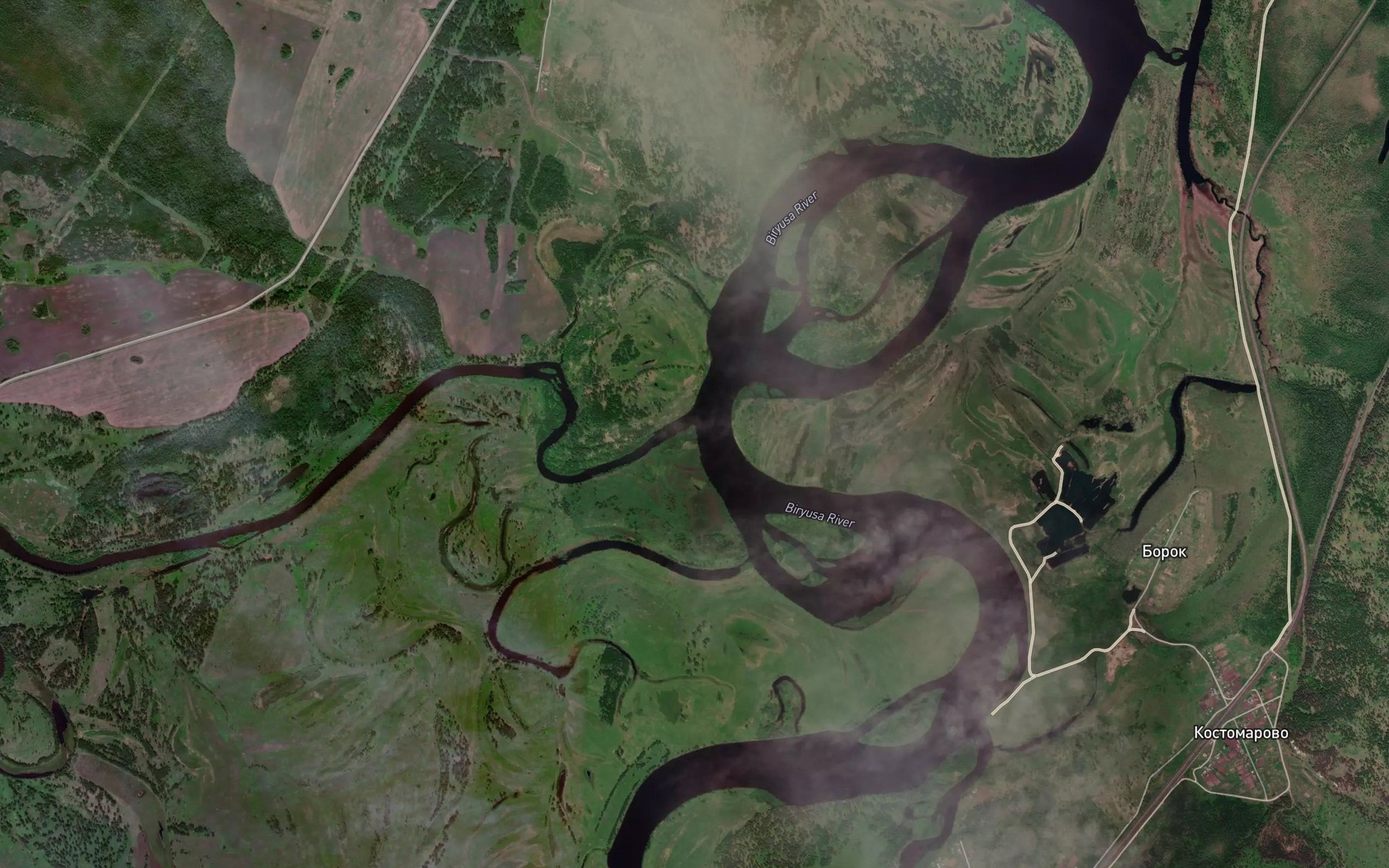 Satellite map of the Protoka Konovalovskaya
