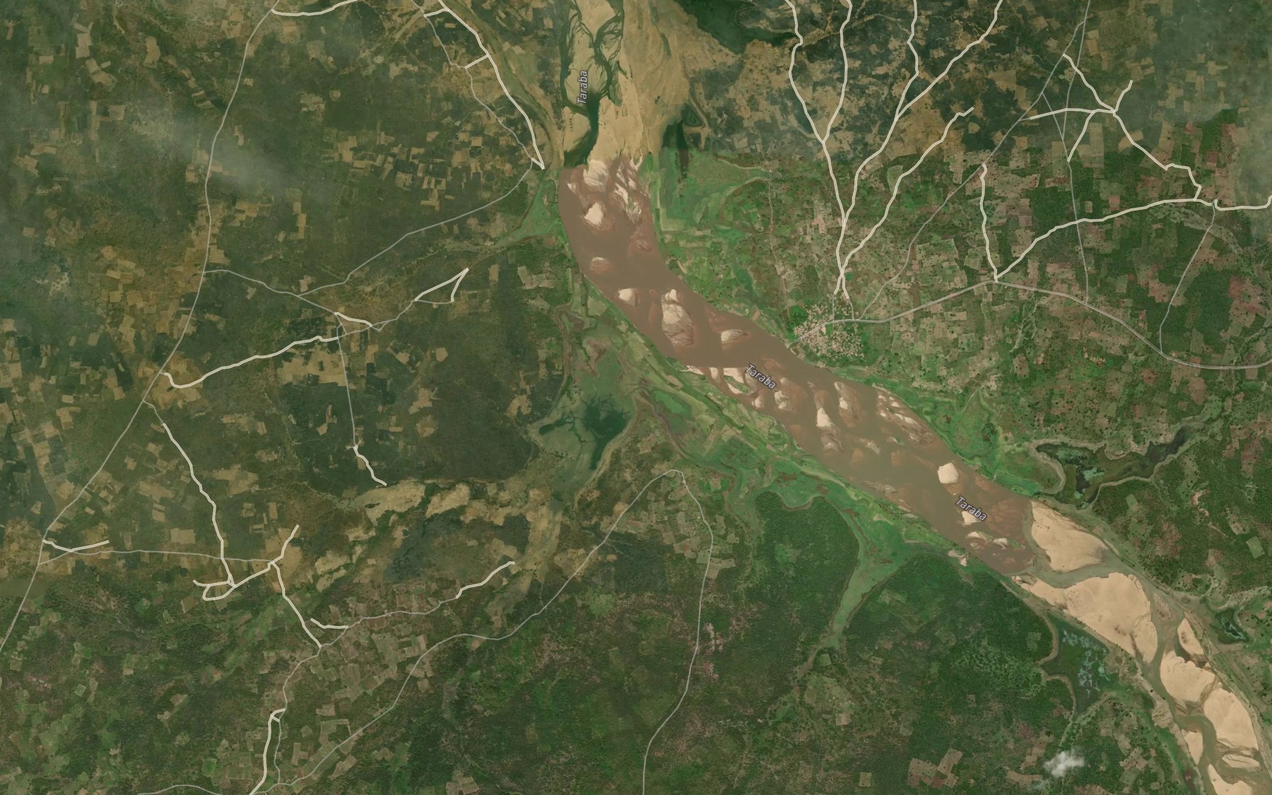Satellite map of the River Dampa