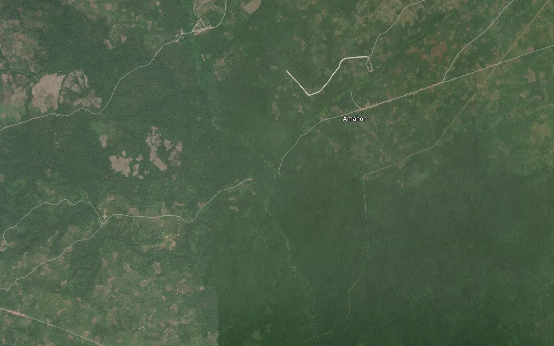 Satellite map of the River Ebah