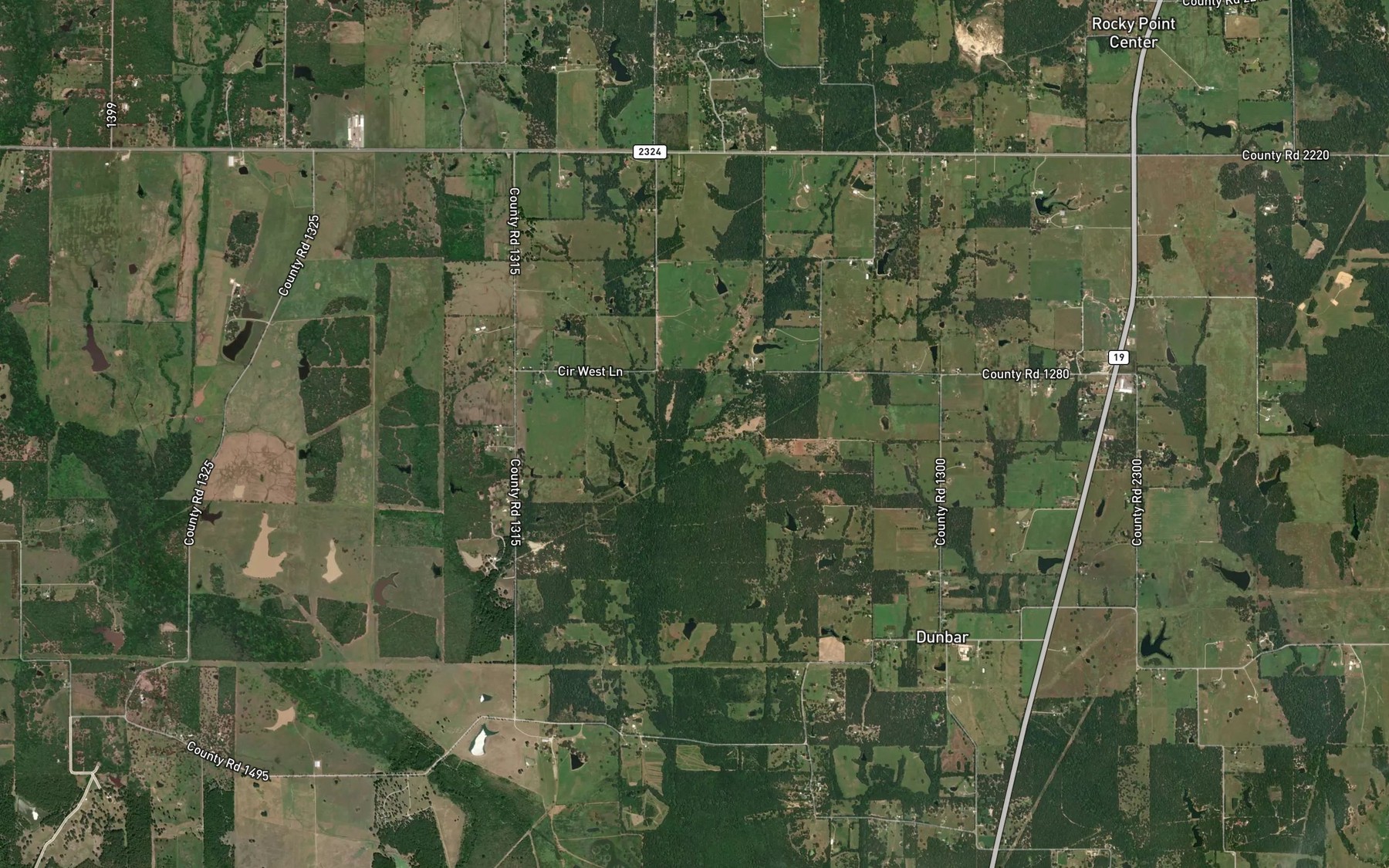 Satellite map of the Long Branch
